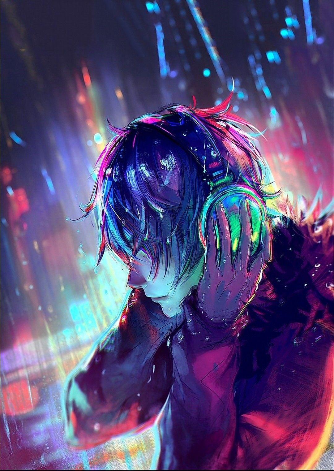 1080x1522 Broken Anime Boy Wallpaper