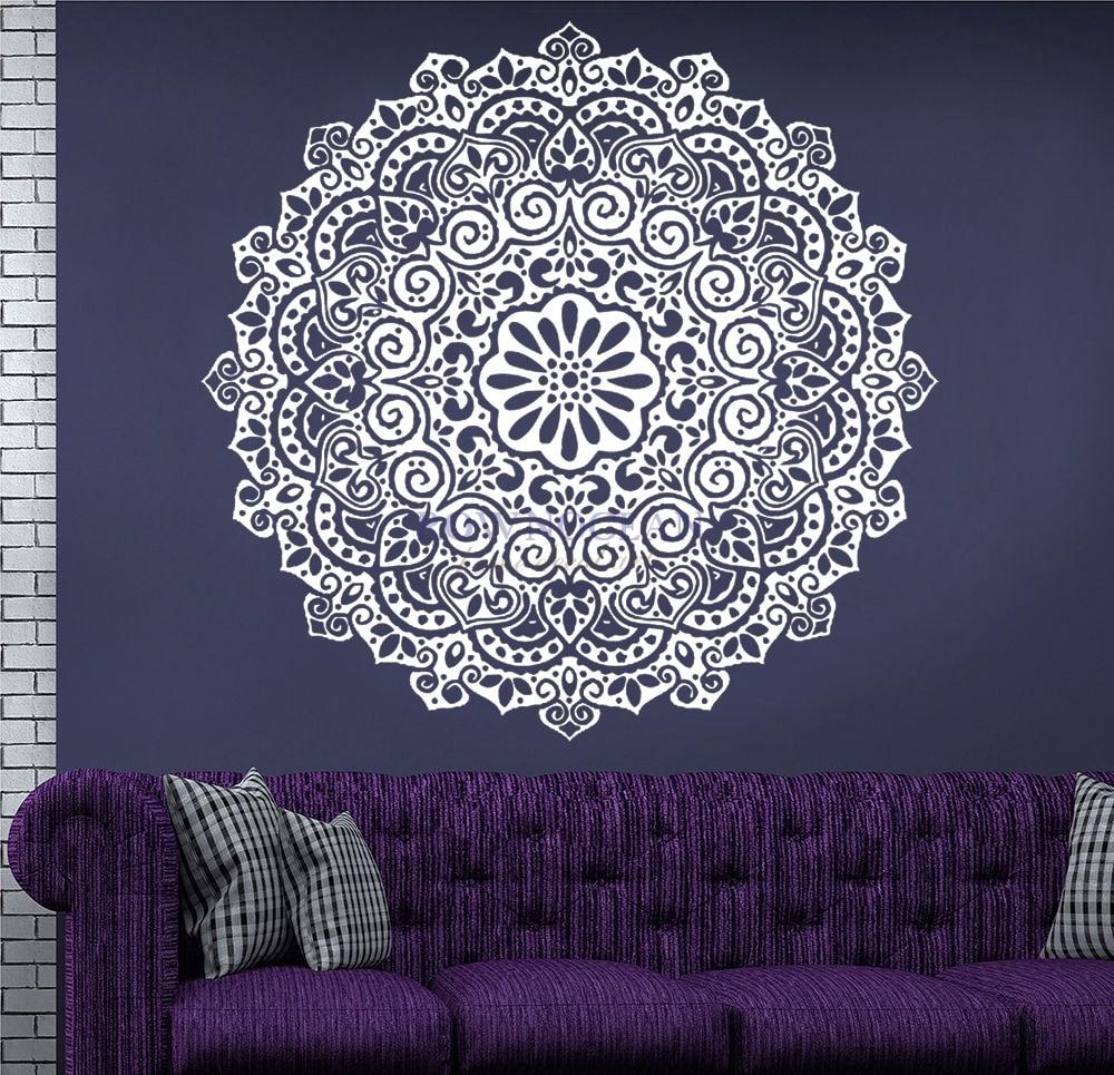 1000x965 High Quality Hindu Mandala Yoga Indian Round Vinyl Stickers Wall Stickers Home Decor Living Room Household Products Datura MA 05. stickers home decor. wall stickerwall stickers home decor