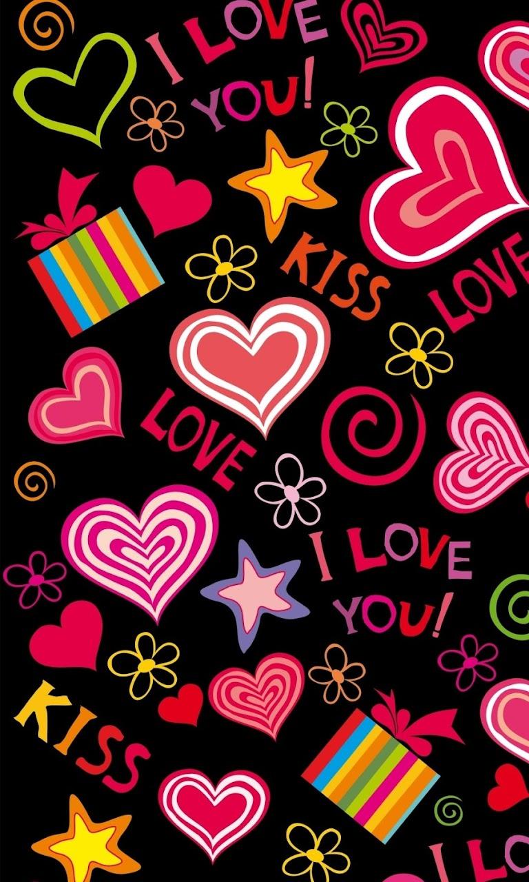 768x1280 Galaxy Note HD Wallpaper: Love Hearts Sweet Vector Galaxy Note HD Wallpaper