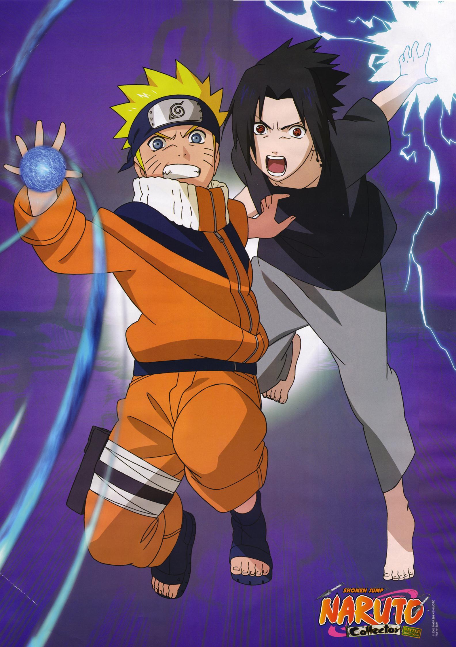 1584x2247 Naruto Rasengan and Sasuke Chidori in Hospital Clothes