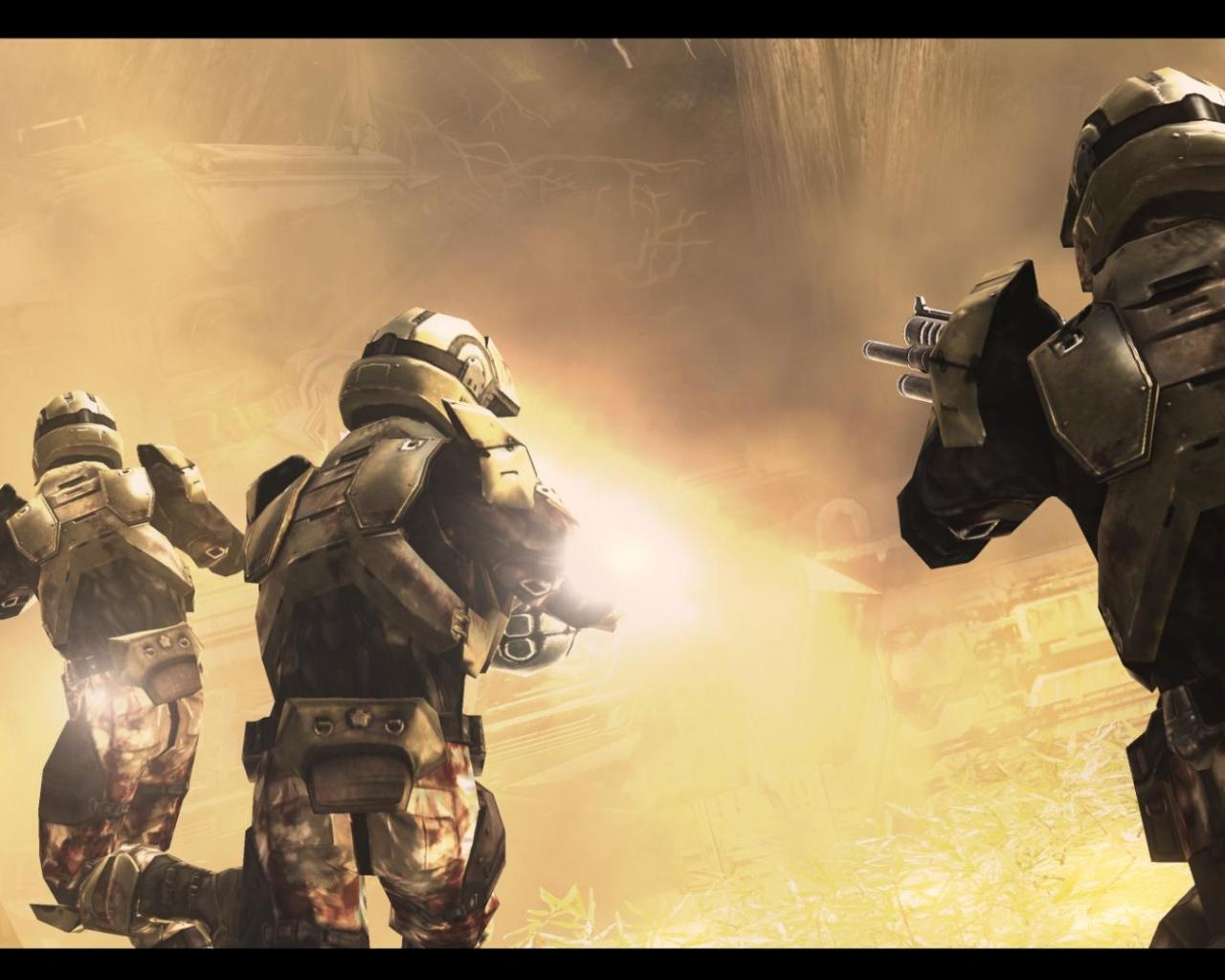 1280x1024 Halo Marine Wallpaper