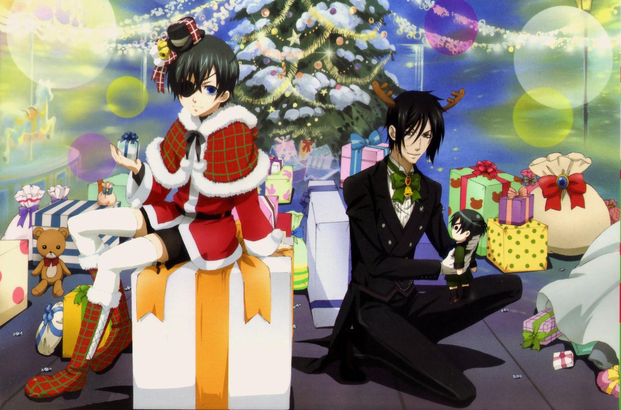 2000x1323 Kuroshitsuji (Black Butler), Christmas Anime Image Board