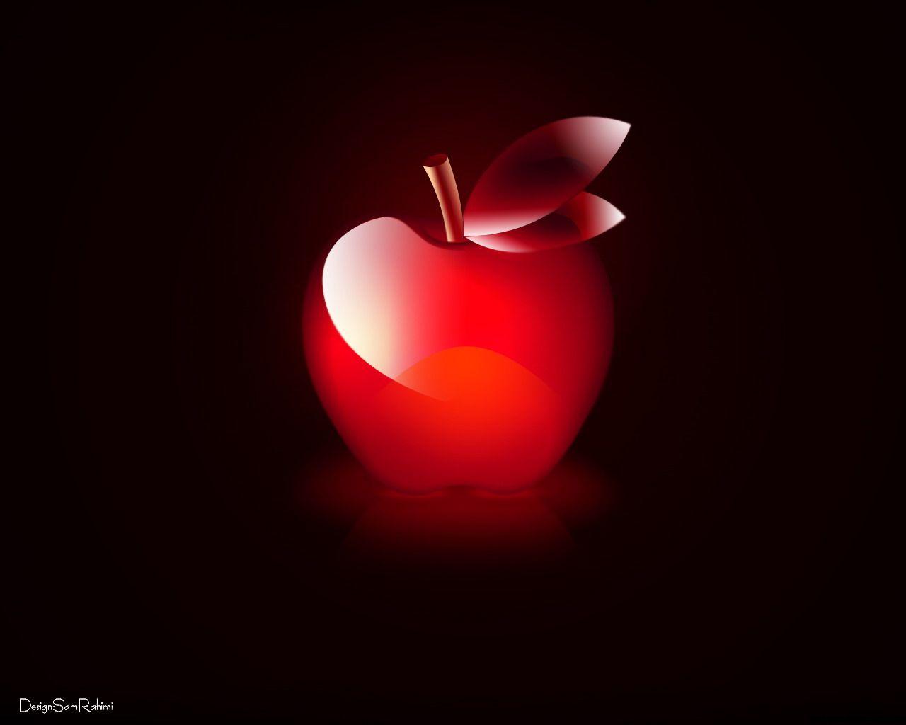 1280x1024 Red Glossy Wallpaper
