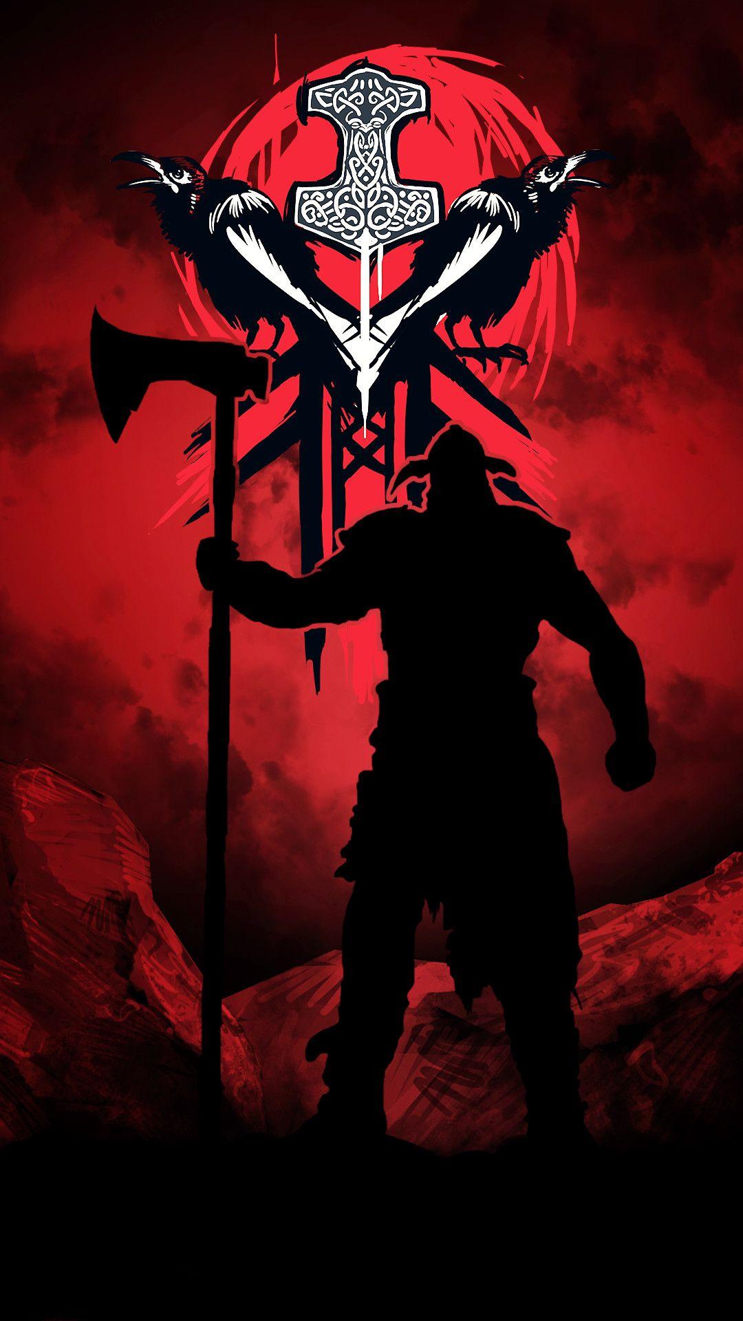 1080x1920 Norse Mythology Viking iPhone Wallpaper