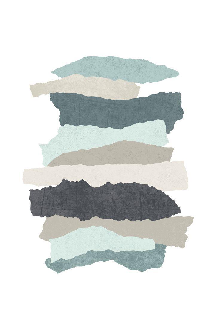 736x1104 Modern Abstract Wall Art Scandinavian minimalist art. Etsy. Modern abstract wall art, Abstract wall art, Abstract