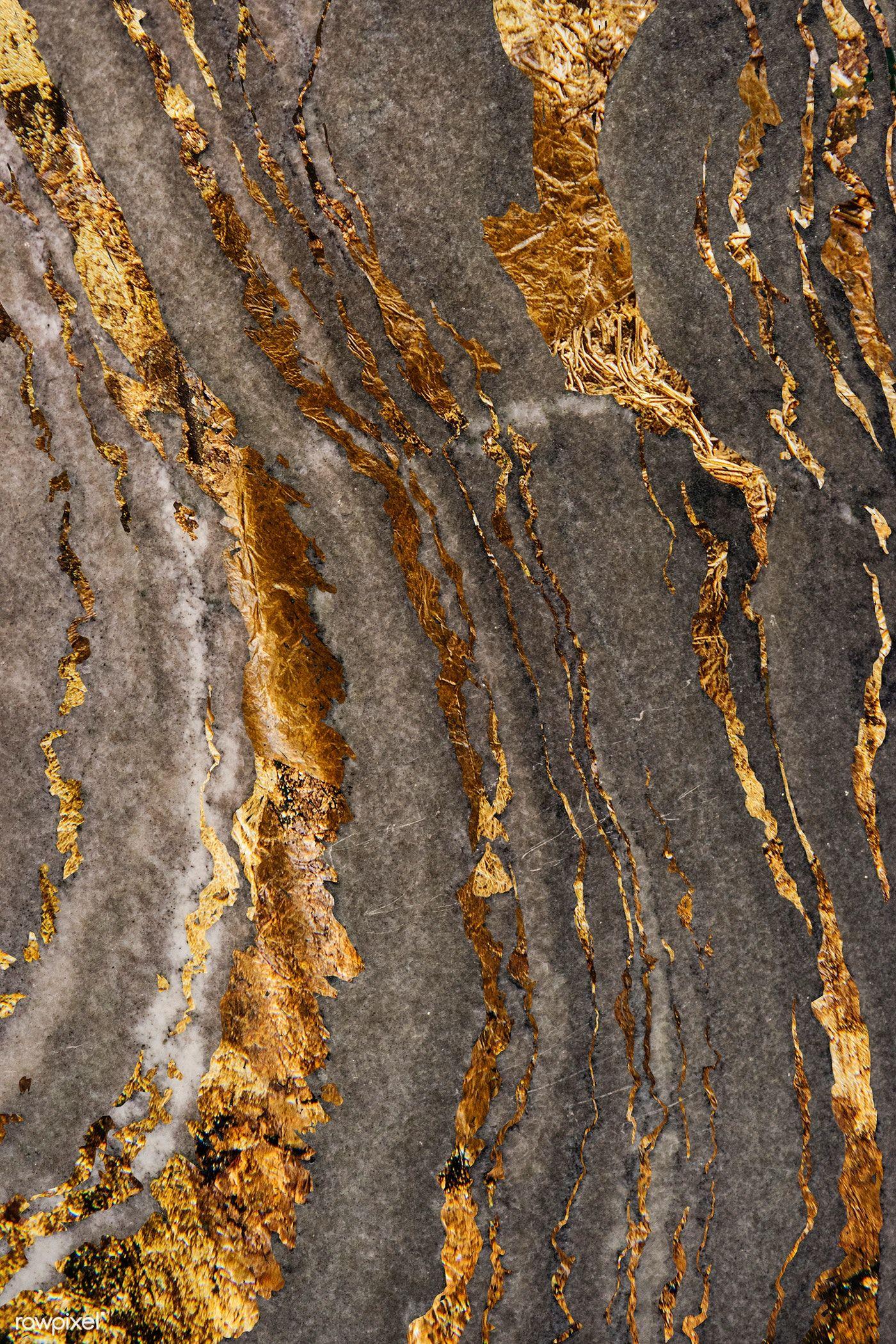 1400x2100 Download premium illustration of Gray marble rock with gold textured 4K of Wallpaper for Andriod