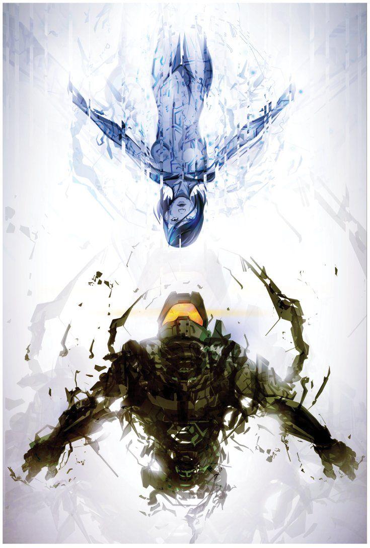 735x1088 Master Chief and Cortana. Cortana halo, Halo game, Halo reach