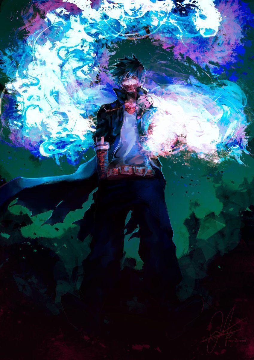 849x1200 Dabi Blue Flame Wallpaper