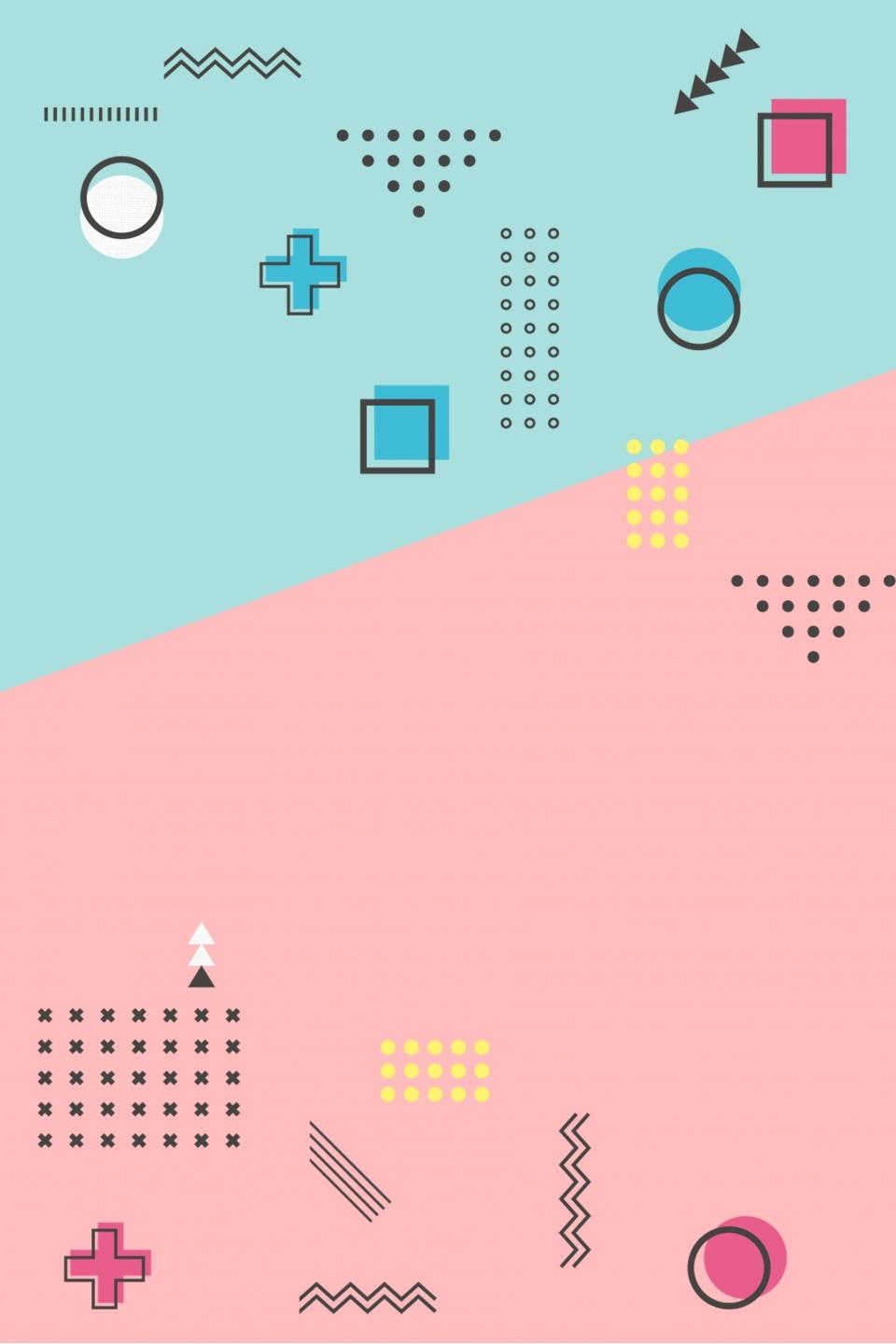960x1440 Pink Blue Minimalistic Graphic Poster Background Template, Pink Blue, Simple, Graphic Background Image for Free Download
