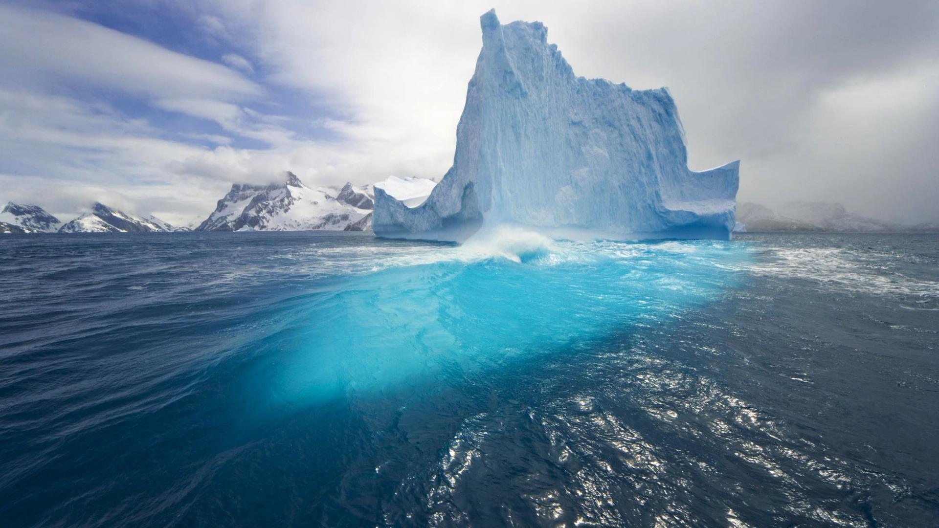 1920x1080 South Georgia Island icebergs Wallpaper