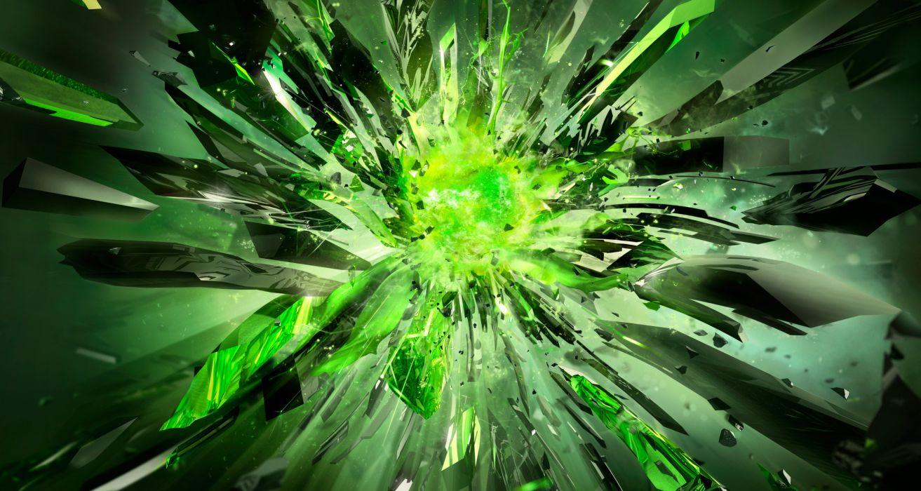 1313x700 Crystals Broken Power Green Nvidia Wallpaperx2560