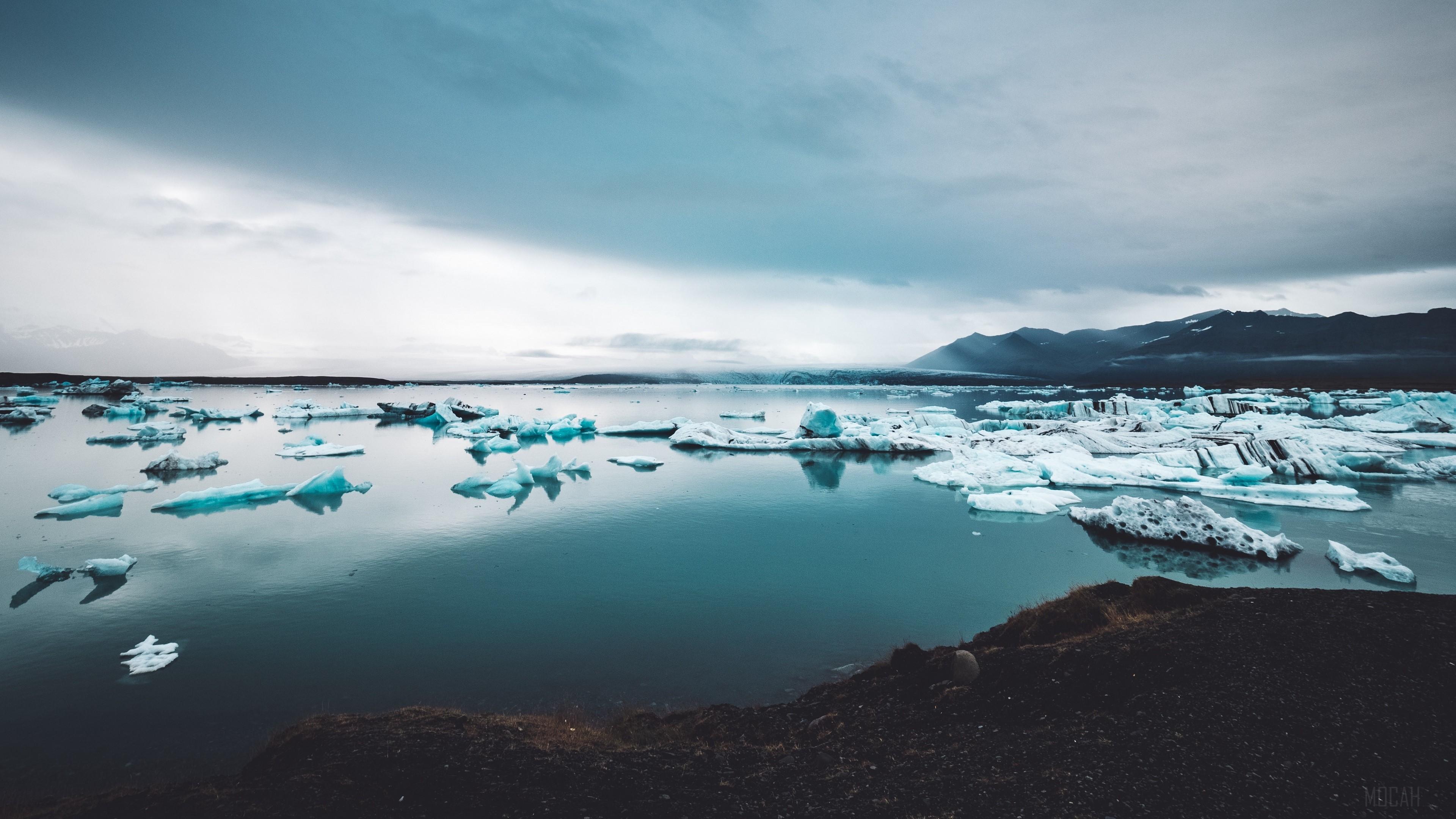 3840x2160 Icebergs HD wallpaper, Background