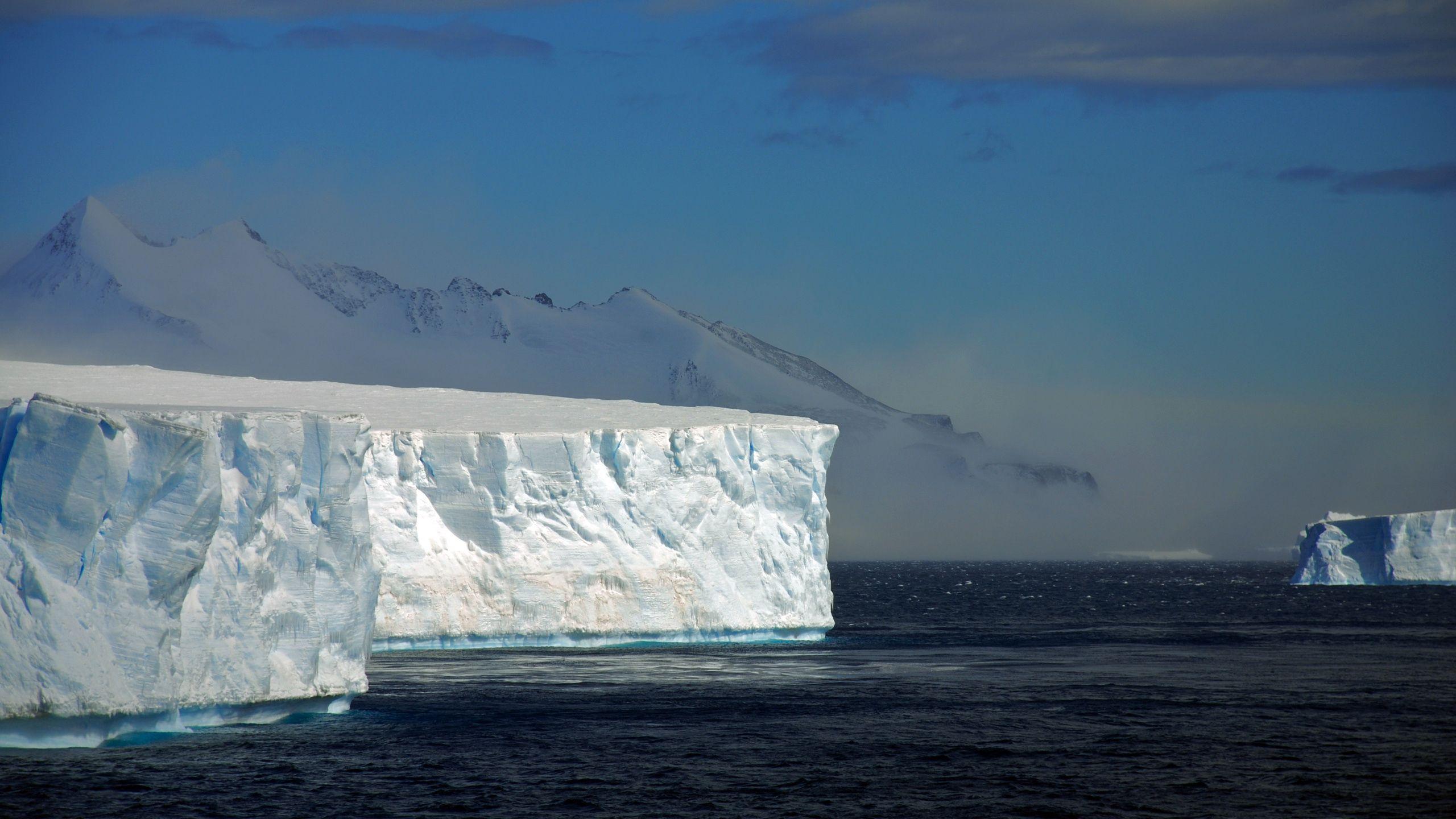 2560x1440 Download wallpaper 2560x1440 icebergs, antarctica, white, blocks, cold, silence, emptiness widescreen 16:9 HD background