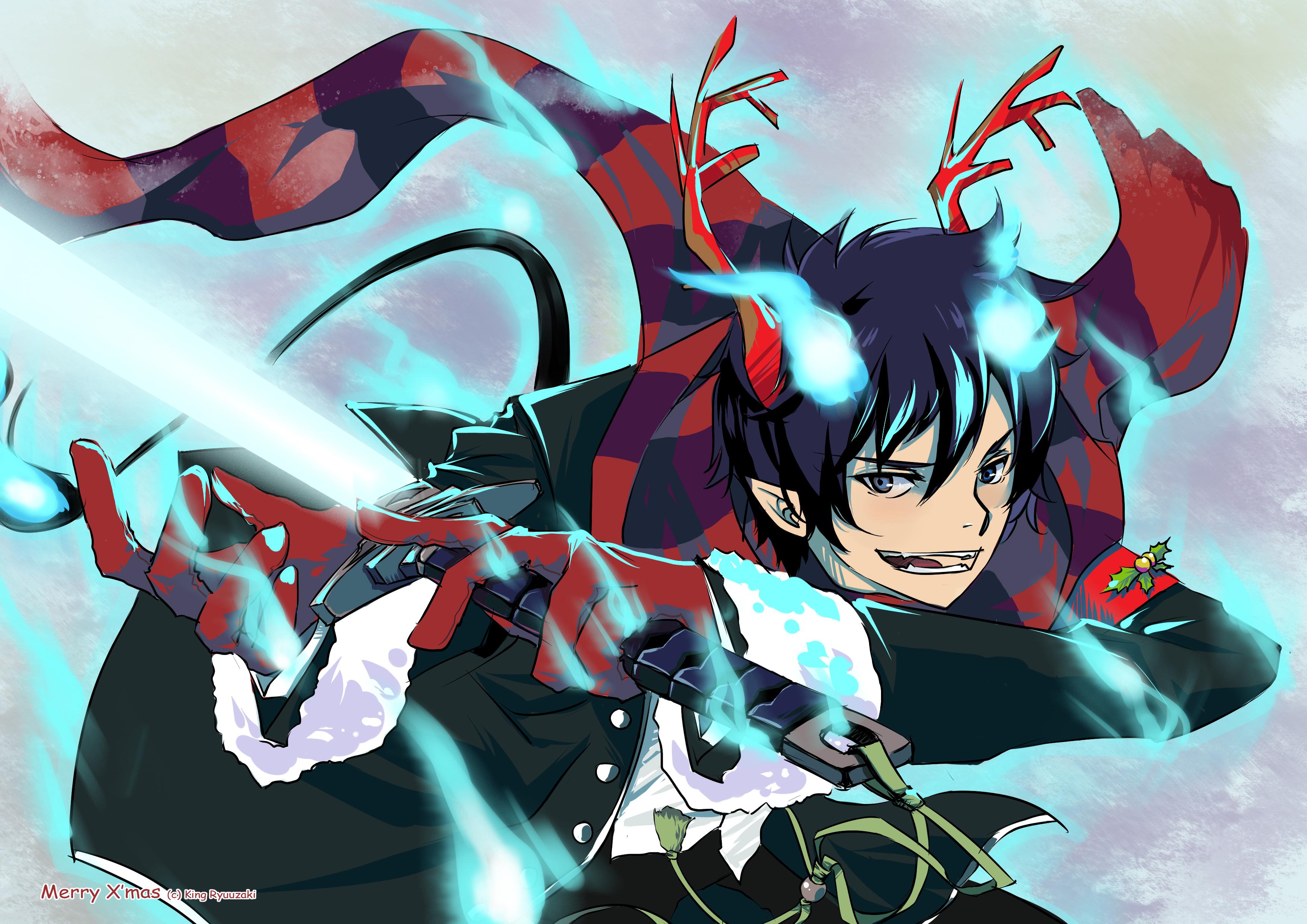 3507x2480 Blue Exorcist HD Wallpaper