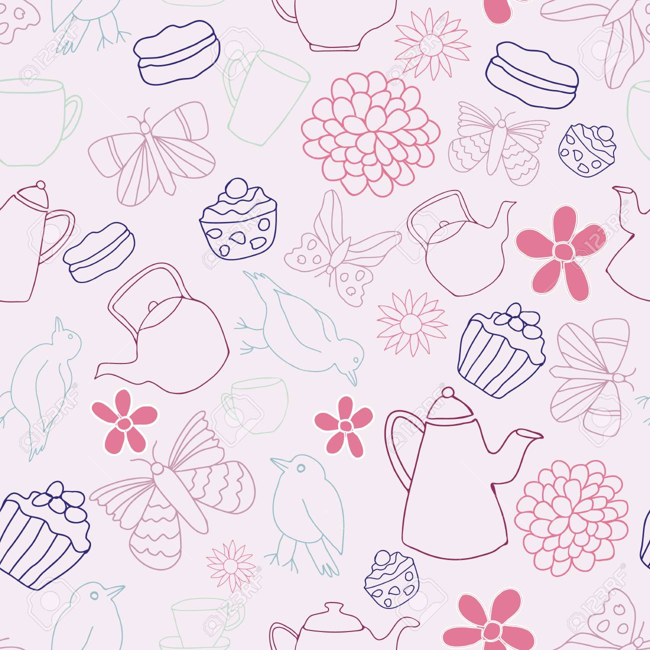 1300x1300 Tea Party Wallpaper