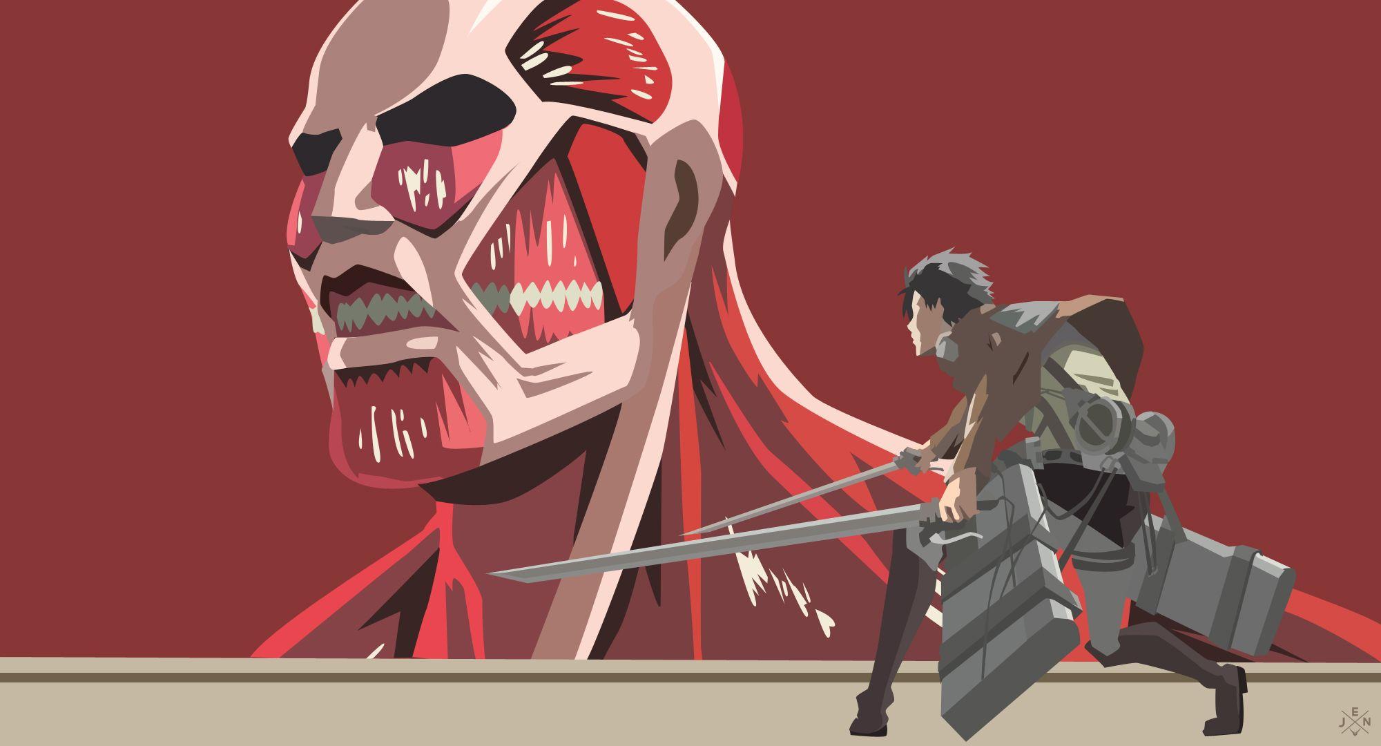 Minimalist Attack On Titan Wallpapers - Top Free Minimalist Attack On