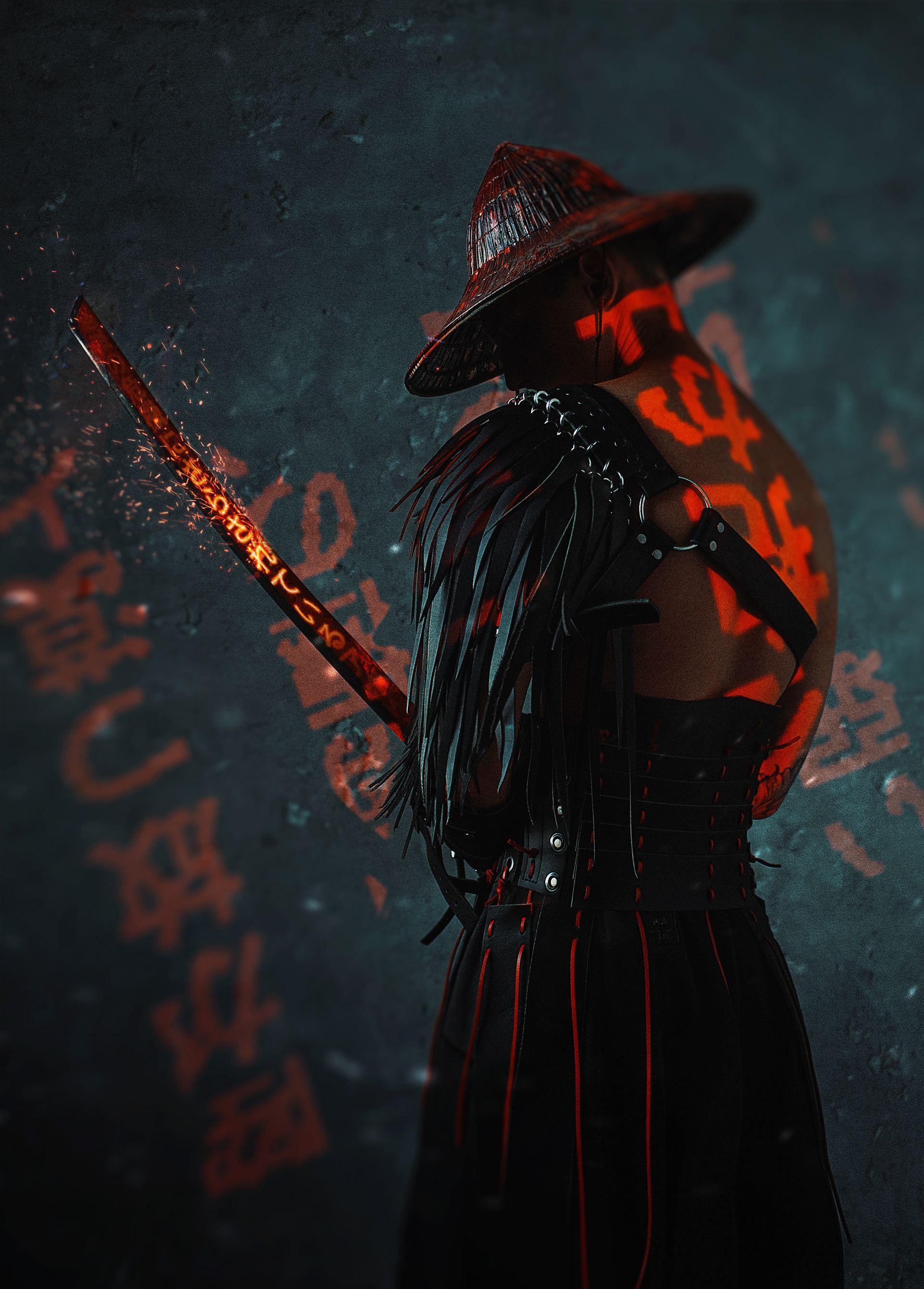 1920x2677 Black Japanese Wallpaper Anime