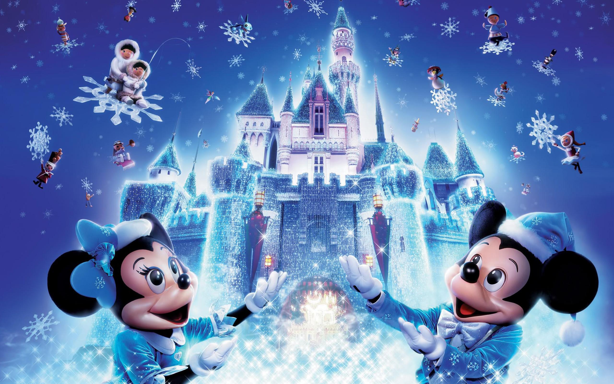 Disney Castle Christmas Wallpapers - Top Free Disney Castle Christmas ...