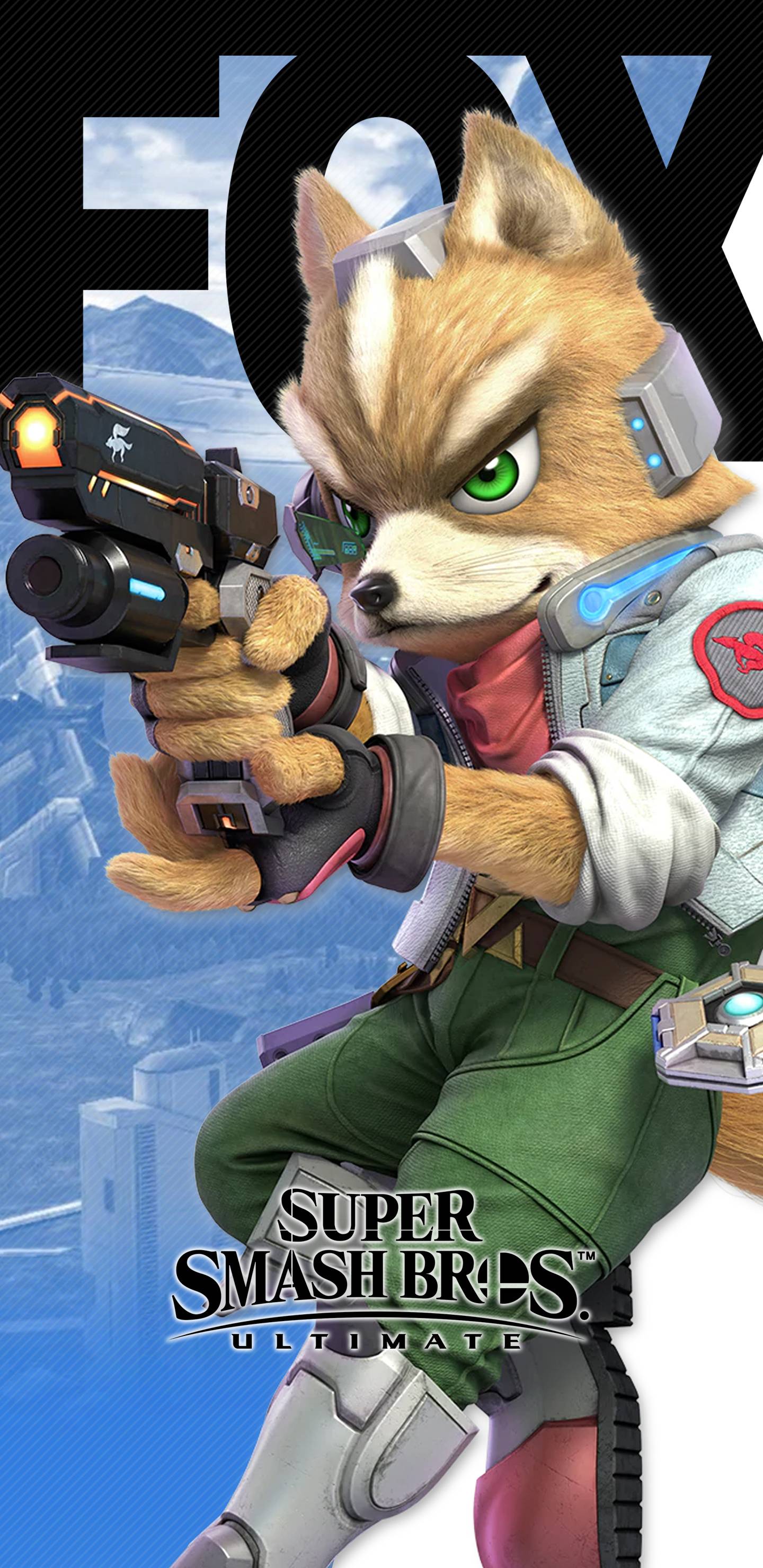 1440x2960 Super Smash Bros Ultimate Fox Wallpaper. Cat with Monocle