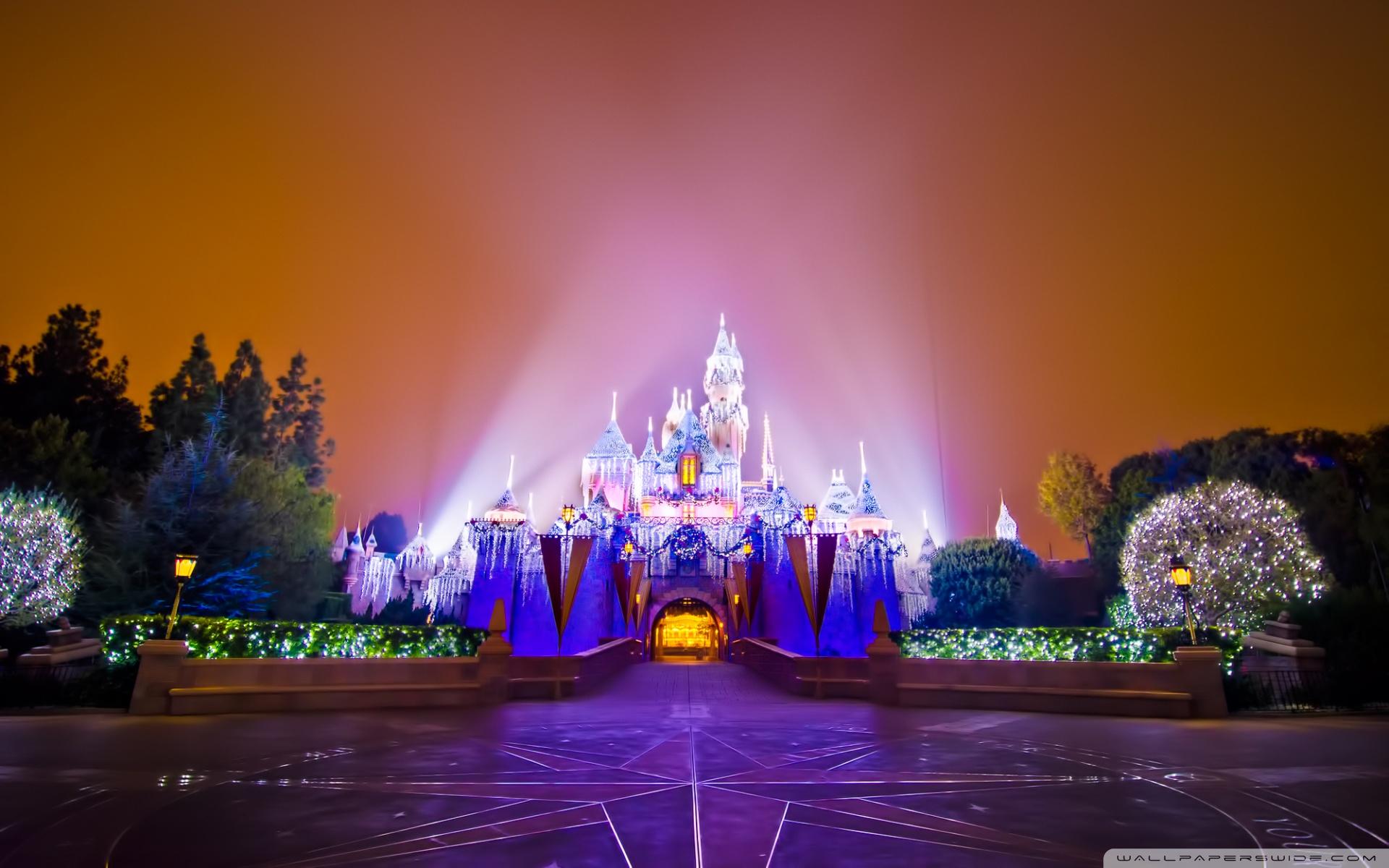 1920x1200 Disneyland Castle Christmas Ultra HD Desktop Background Wallpaper for 4K UHD TV : Widescreen & UltraWide Desktop & Laptop : Tablet