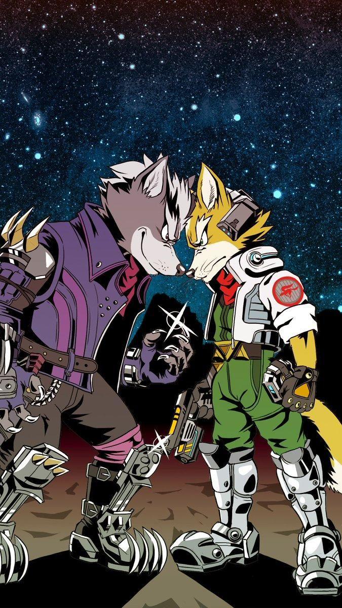 675x1200 Wolf vs Fox. Super Smash Brothers Ultimate. Star fox, Fox mccloud, Star wolf