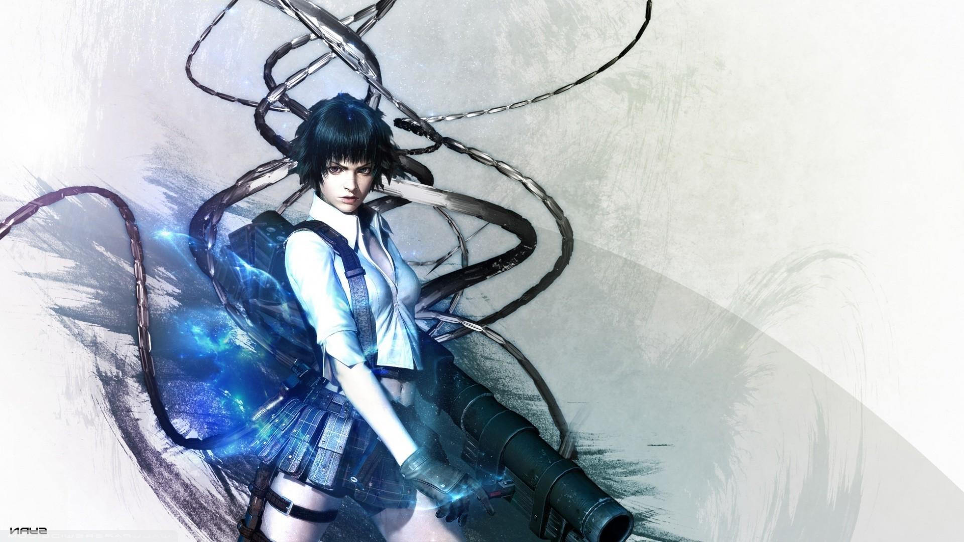 1920x1080 Devil May Cry, Lady (Devil May Cry), Video Games, Video Game Girls, Digital Art Wallpaper HD / Desktop and Mobile Background