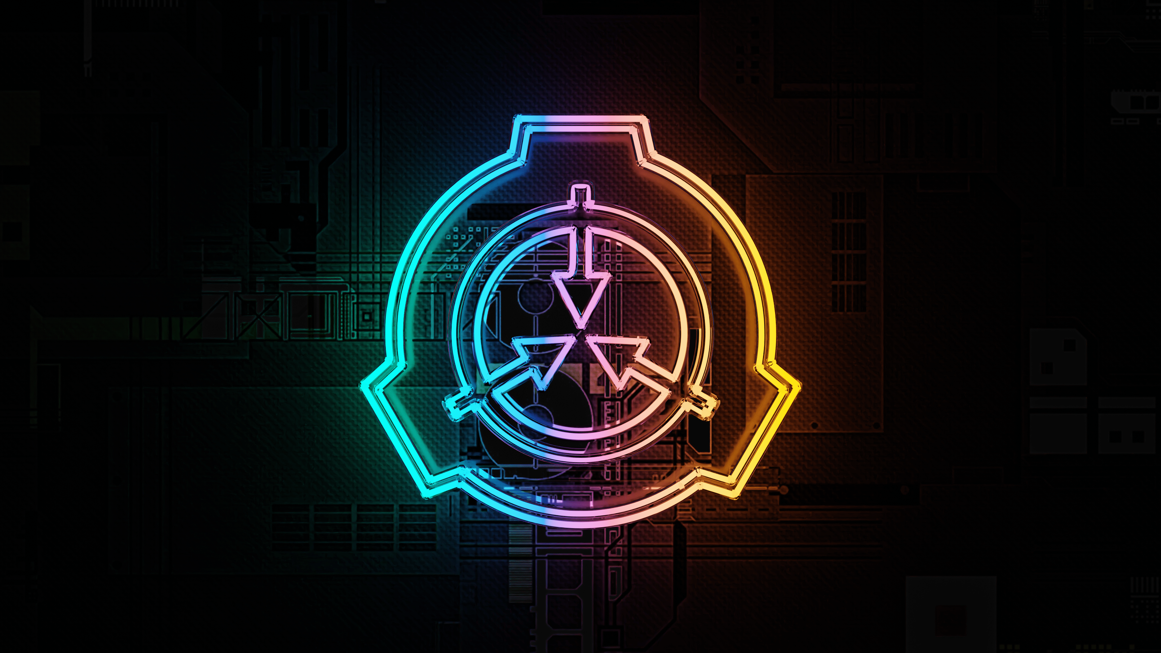 3840x2160 SCP 3D Neon Wallpaper [3840 x 2160] (downloads in the comments): SCP