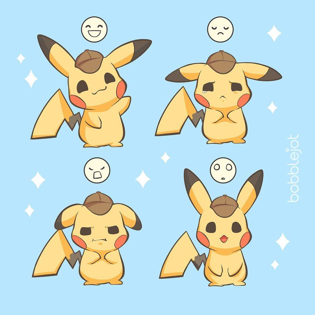 1080x1080 Phoebe Im Eun Bee on Instagram: “Pokémon emoji!. .. #pokemon #detectivepikachu #pikachu #psyduck #snubbull #emoji. Pokemon, Cute pokemon drawings, Cute pokemon