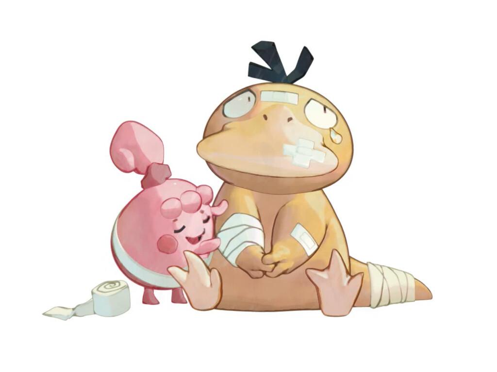 1024x768 Emma Koch & Happiny 3D Fan Art