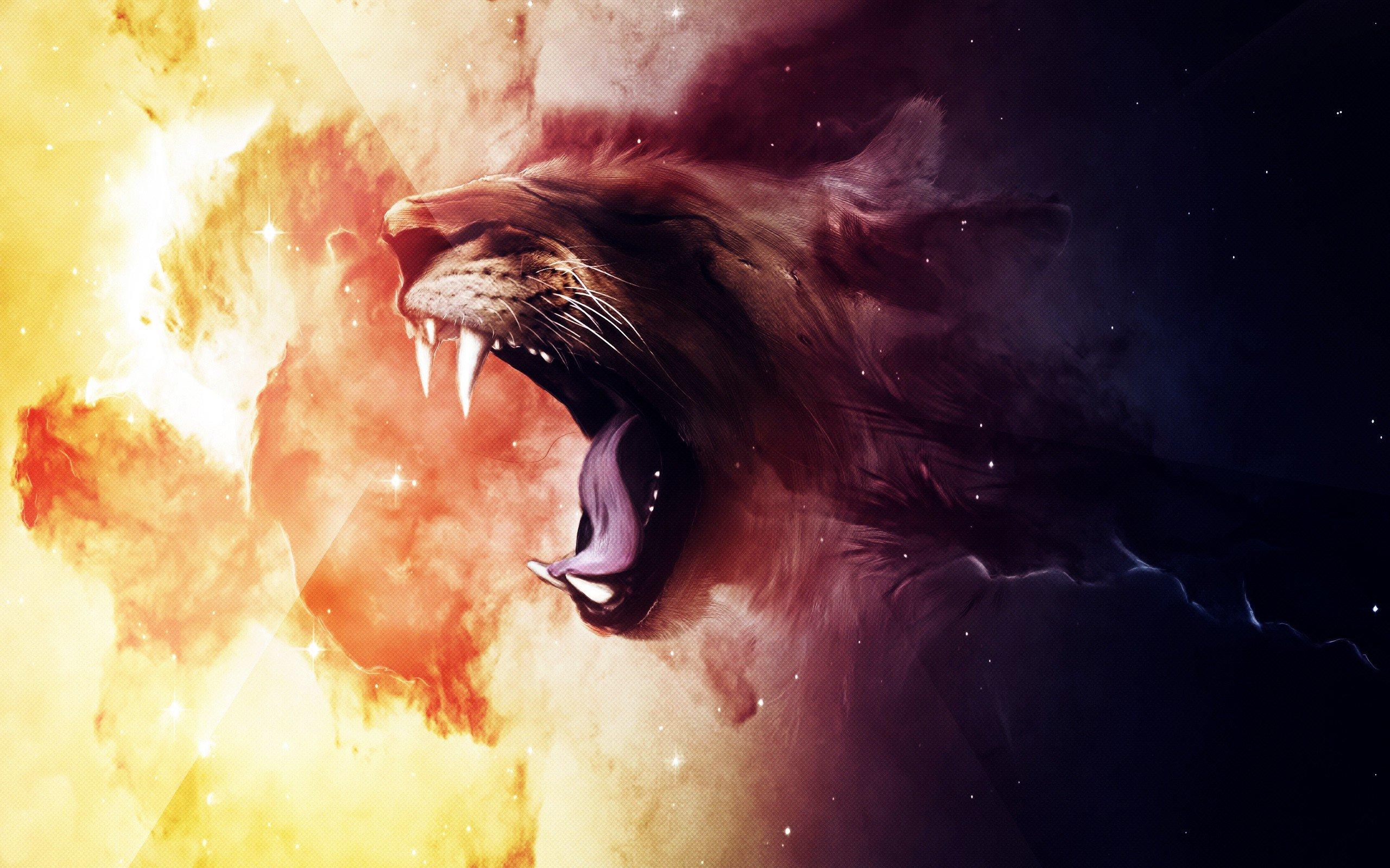 2560x1600 Angry Lion Wallpaper