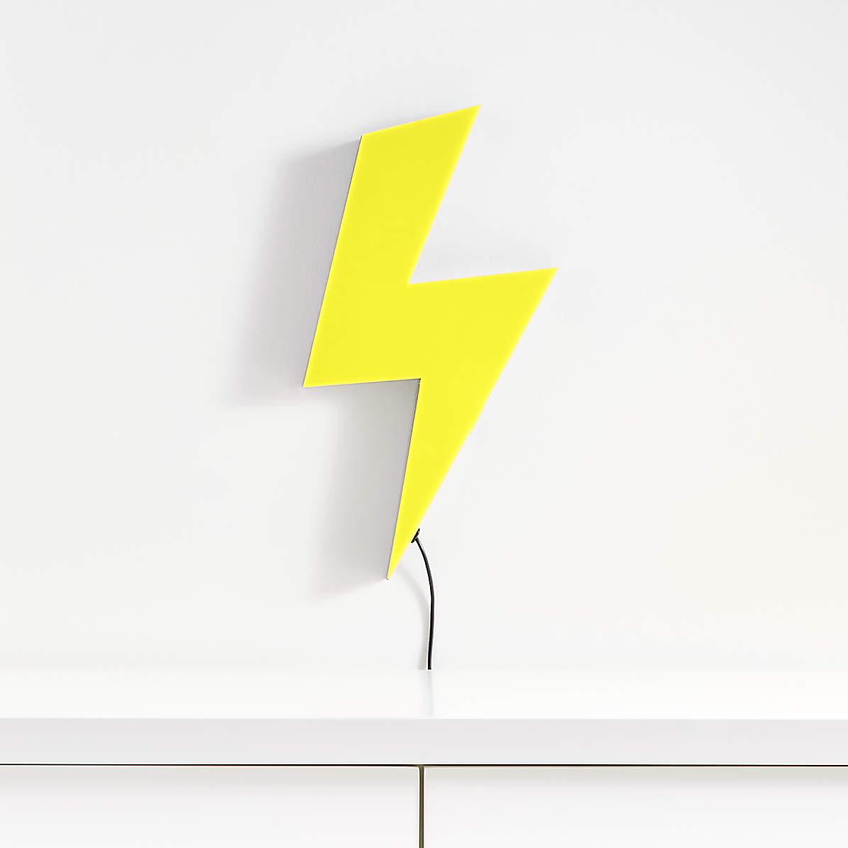 1195x1195 LED Lightning Bolt Wall Light + Reviews. Crate and Barrel