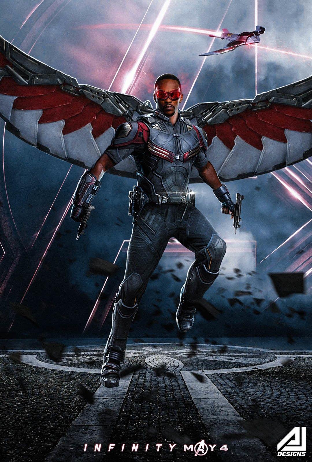 1080x1598 Avengers infinity war falcon. Marvel avengers, Winter soldier, Chiến binh