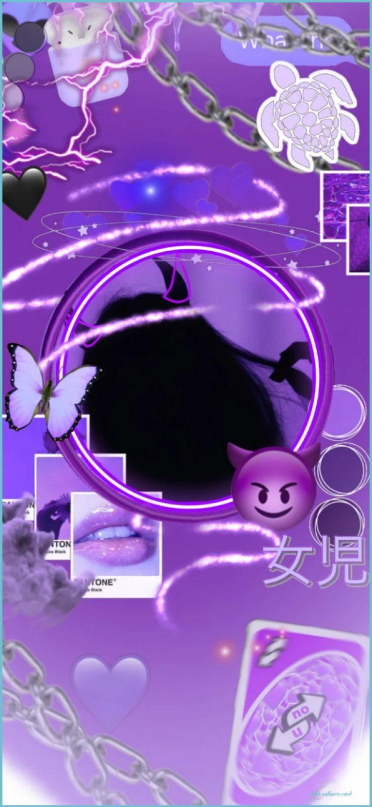 Hình nền Baddie màu tím 768x1664 Hình ảnh bởi Trendy10Wallpaper - Hình nền Baddie Màu tím