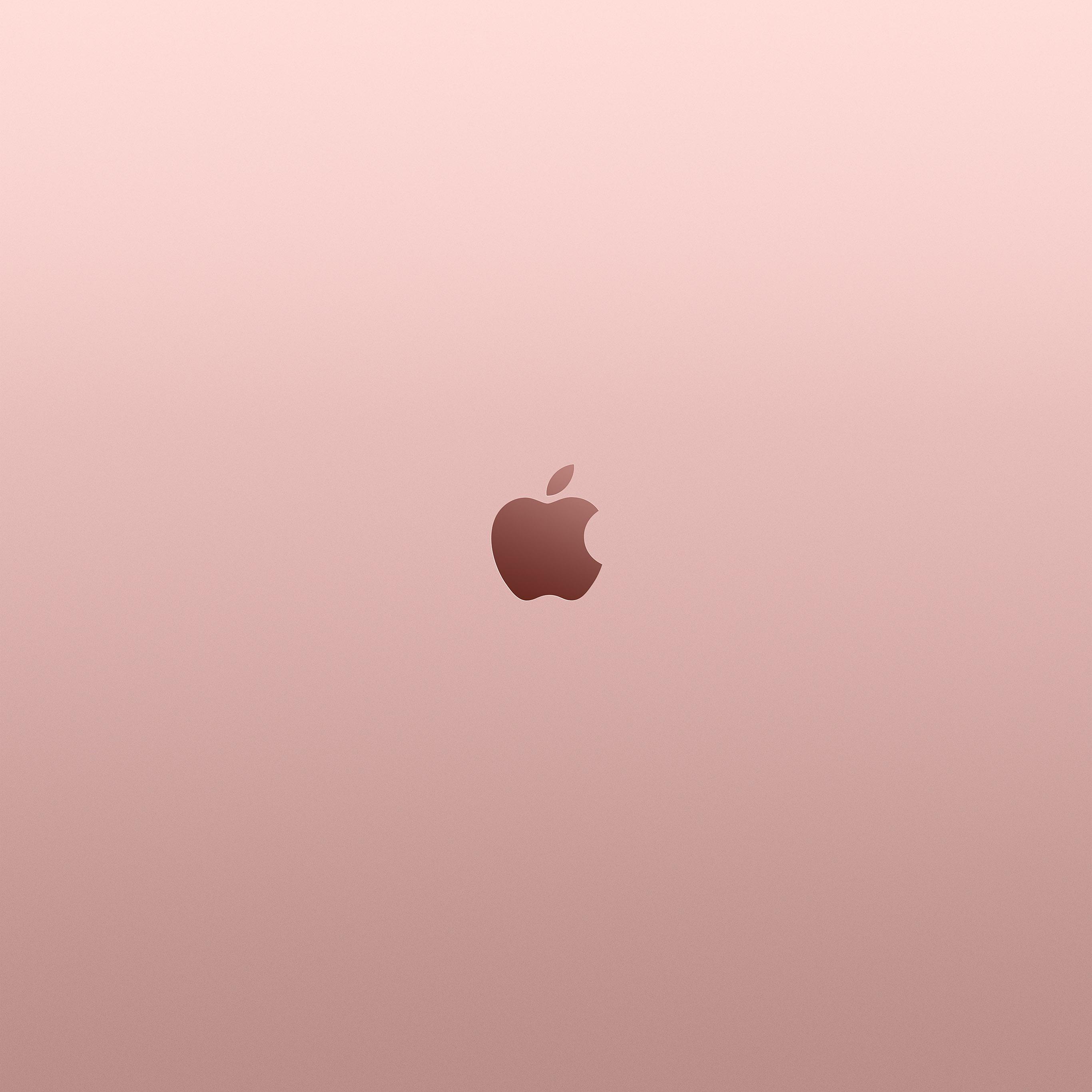 2732x2732 Apple Pink Rose Gold Minimal Illustration Art Wallpaper