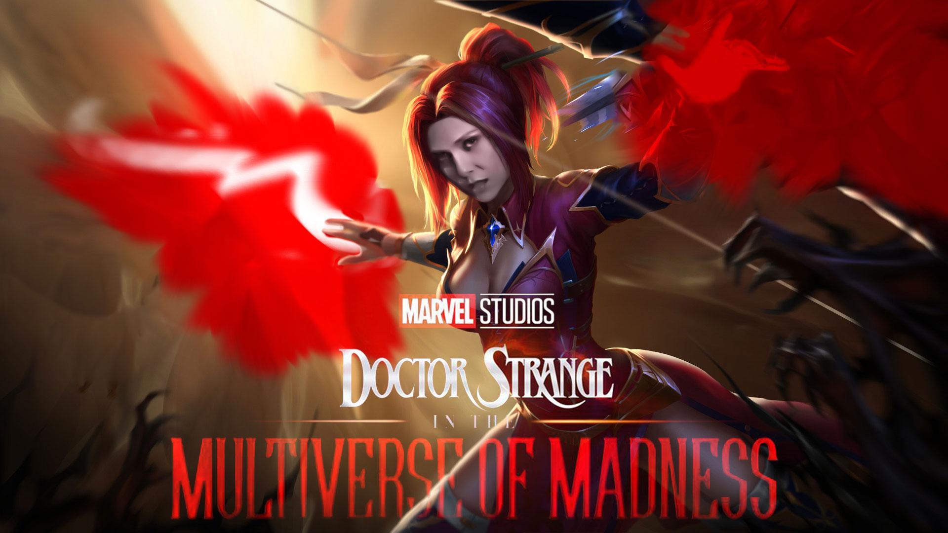 1920x1080 Scarlet Witch character poster for Doctor Strange In The Multiverse Of Madness: DoctorStrange