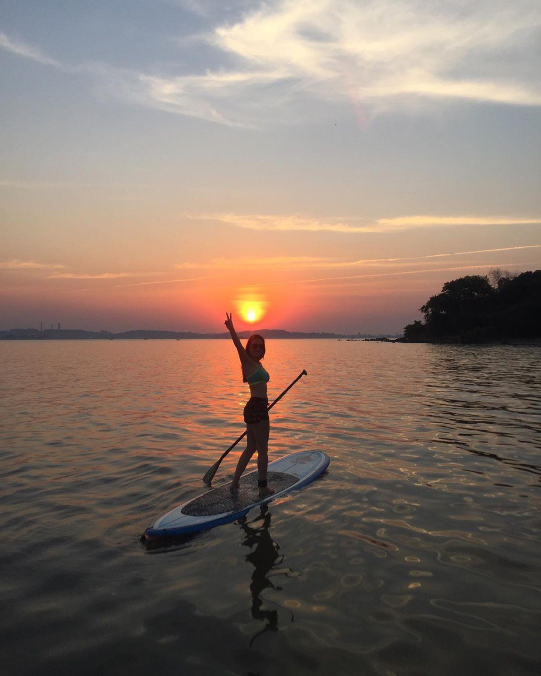 1080x1350 Sunset paddle. Aesthetic instagram picture, Sunset beach photo, Kayaking picture
