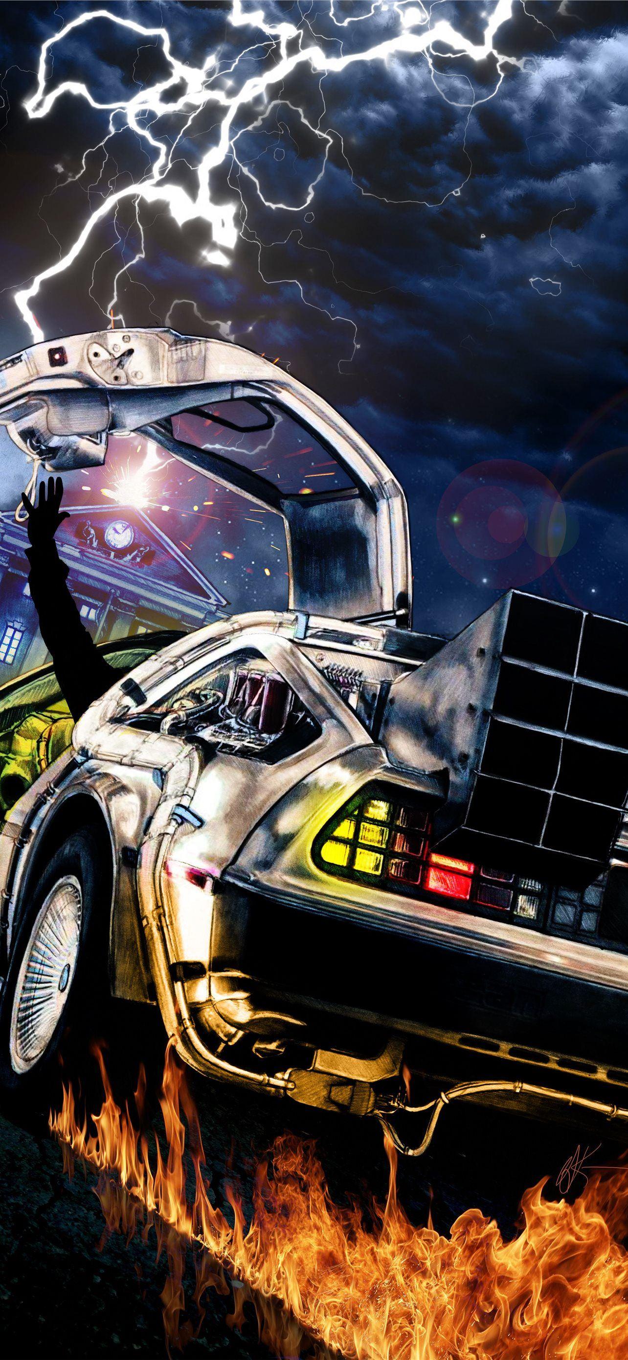 1284x2778 Best Back to the future iPhone HD Wallpaper