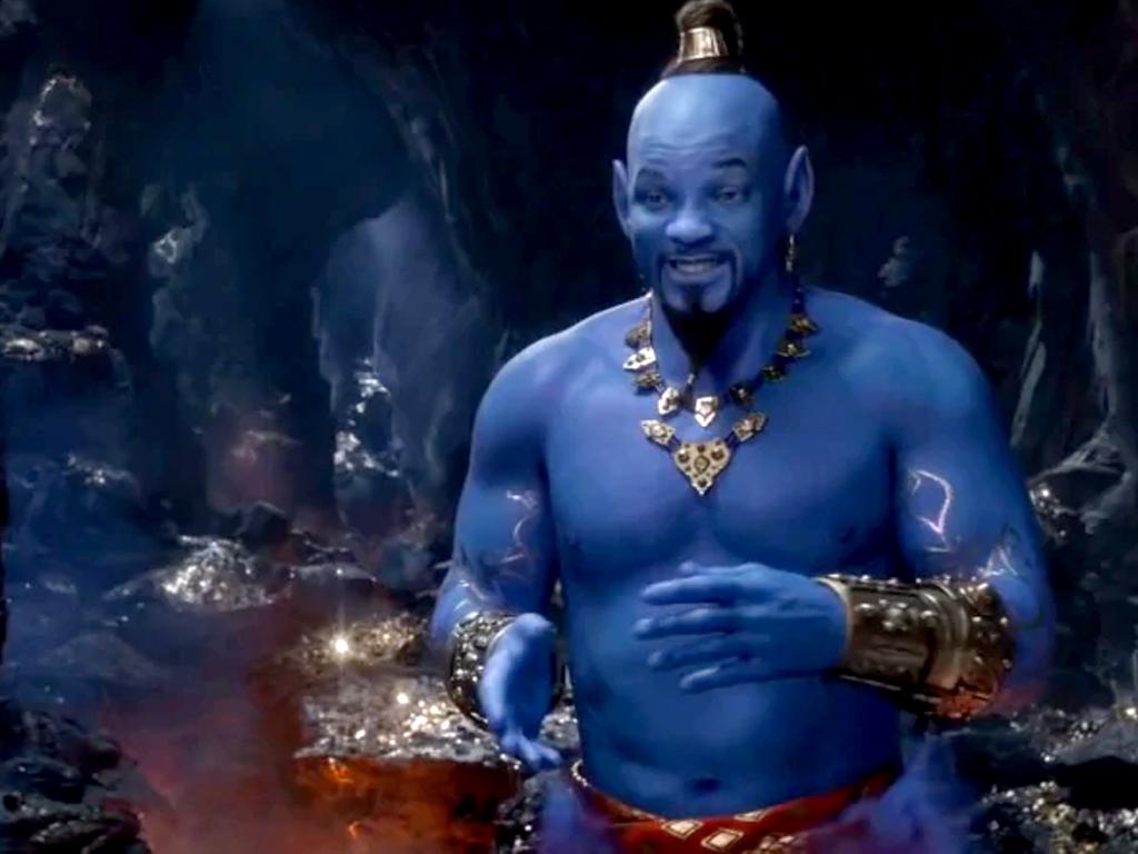 1024x768 New promo of 'Aladdin' finally shows Will Smith as blue genie & Style
