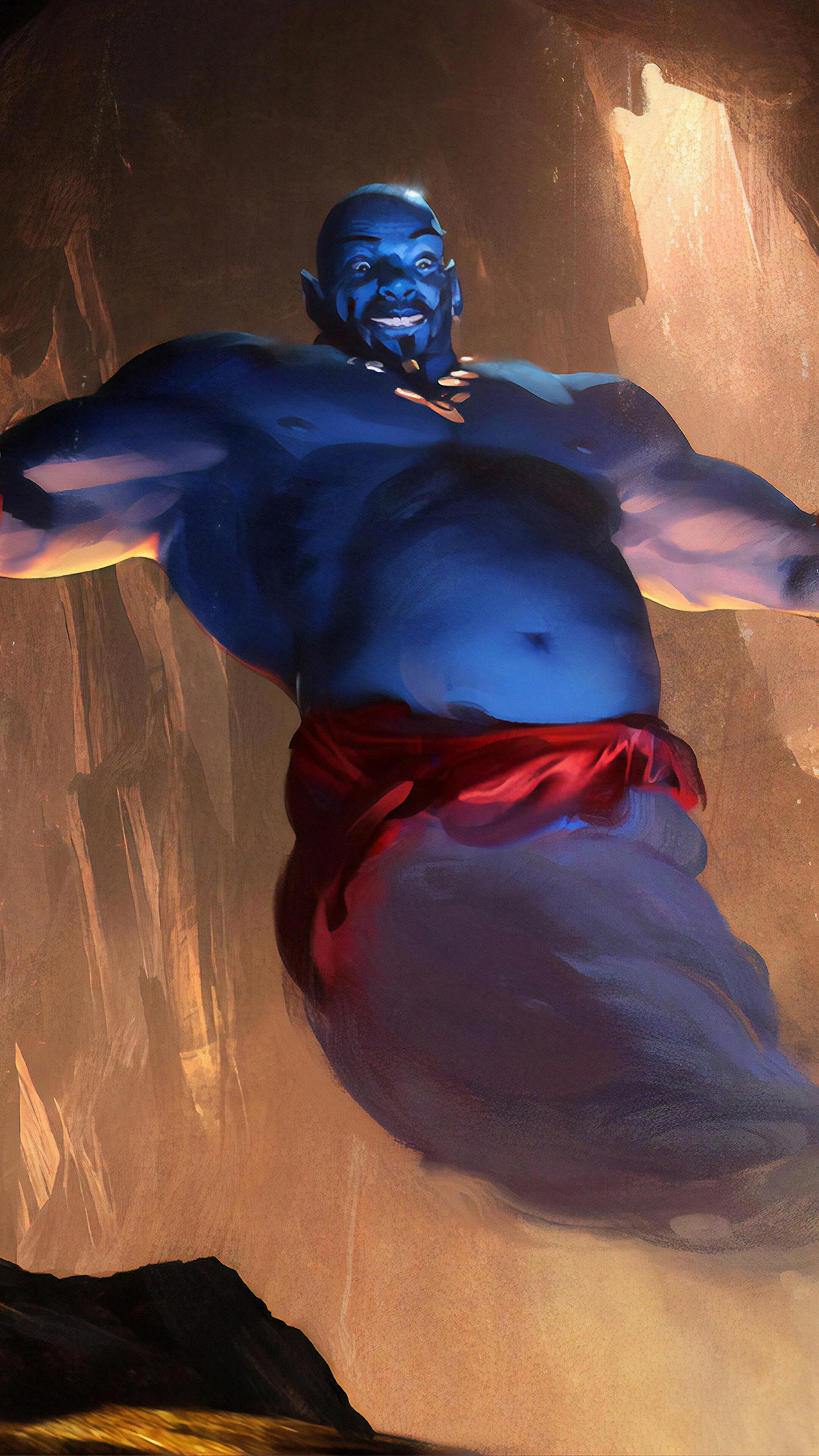 2160x3840 Genie, Art, Aladdin, 4K phone HD Wallpaper, Image, Background, Photo and Picture. Mocah HD Wallpaper