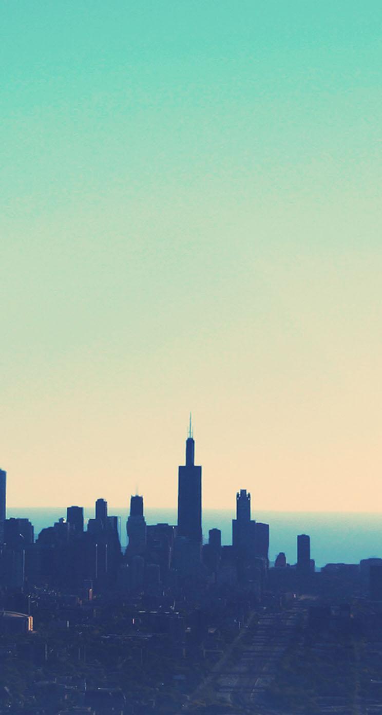 744x1392 The iPhone Wallpaper Sunrise cityscapes dawn chicago