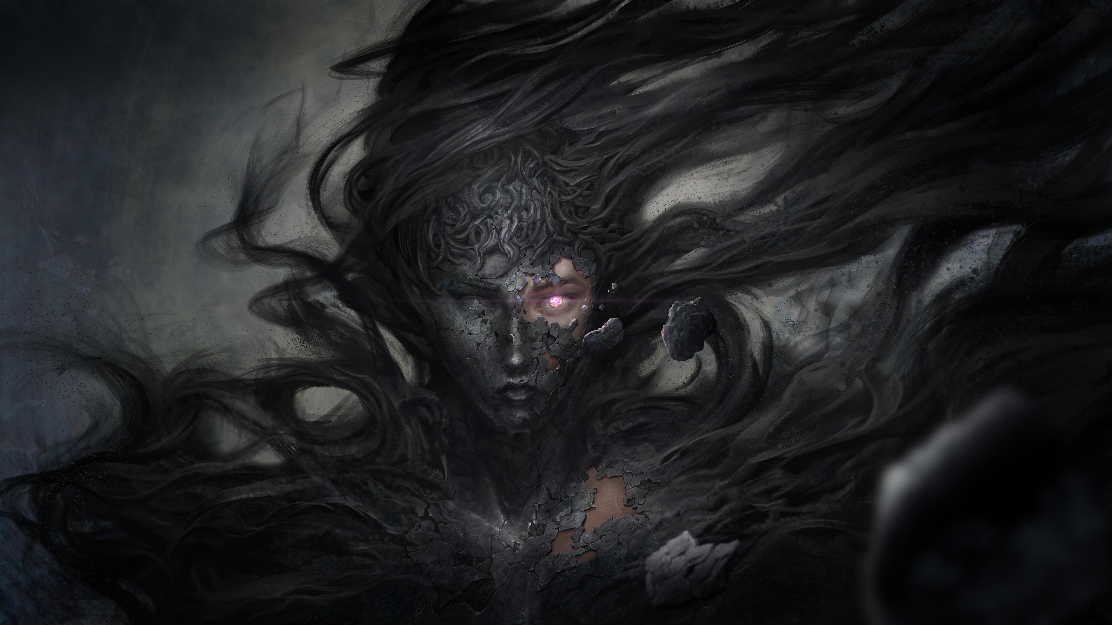 3840x2160 Wallpaper 4k Dark Demon Fantasy Witch 4k Wallpaper