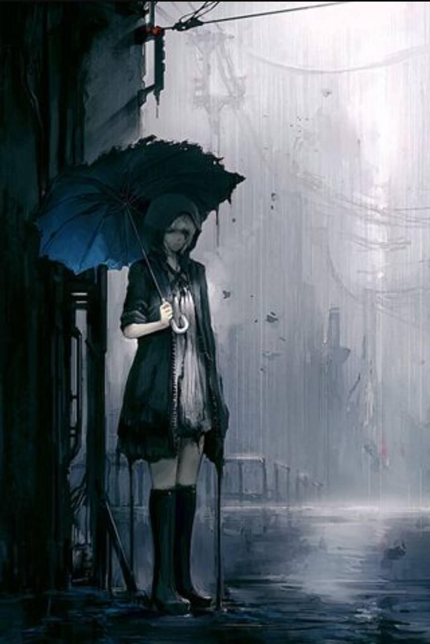 854x1280 Sad Anime Girl Wallpaper
