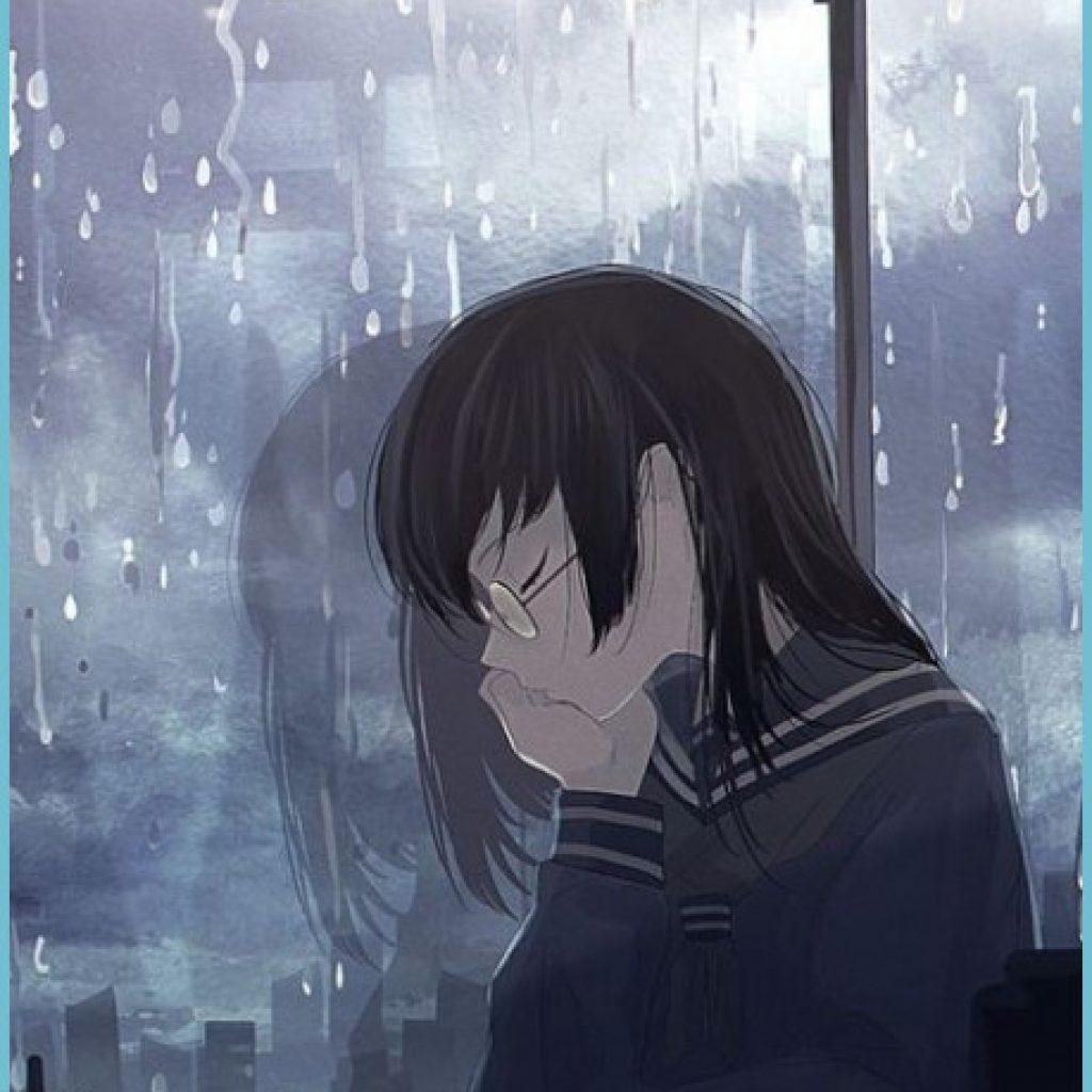 1024x1024 Sad Anime Girls Anime Girl Wallpaper