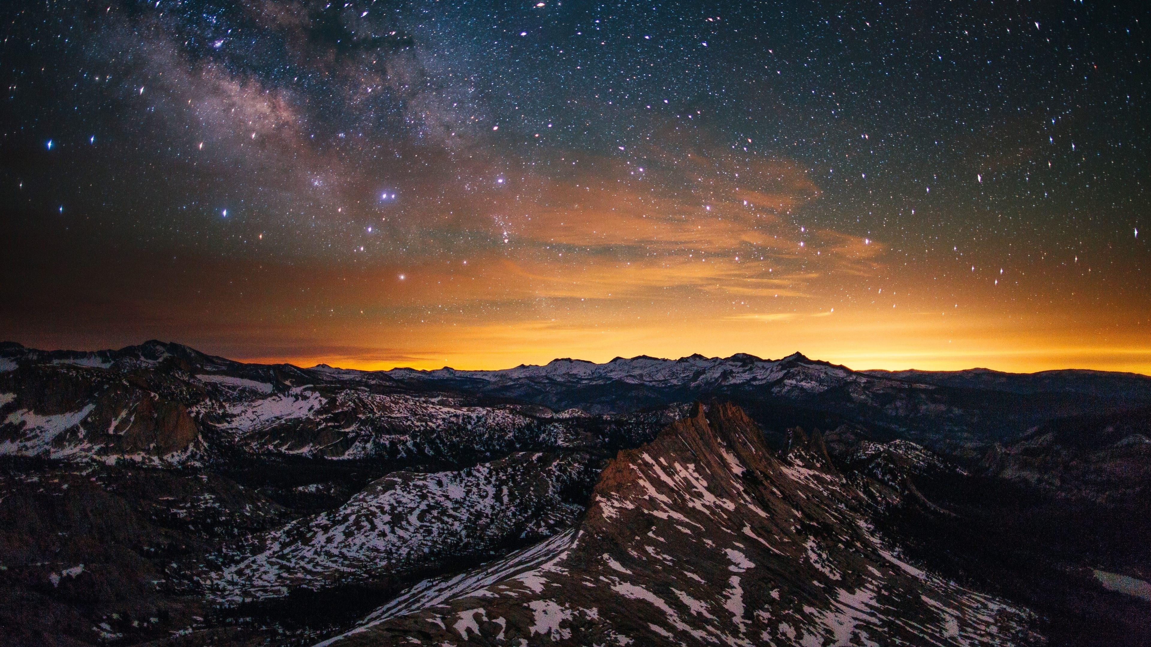 3840x2160 yosemite night scenery 4k ultra HD wallpaper High quality walls