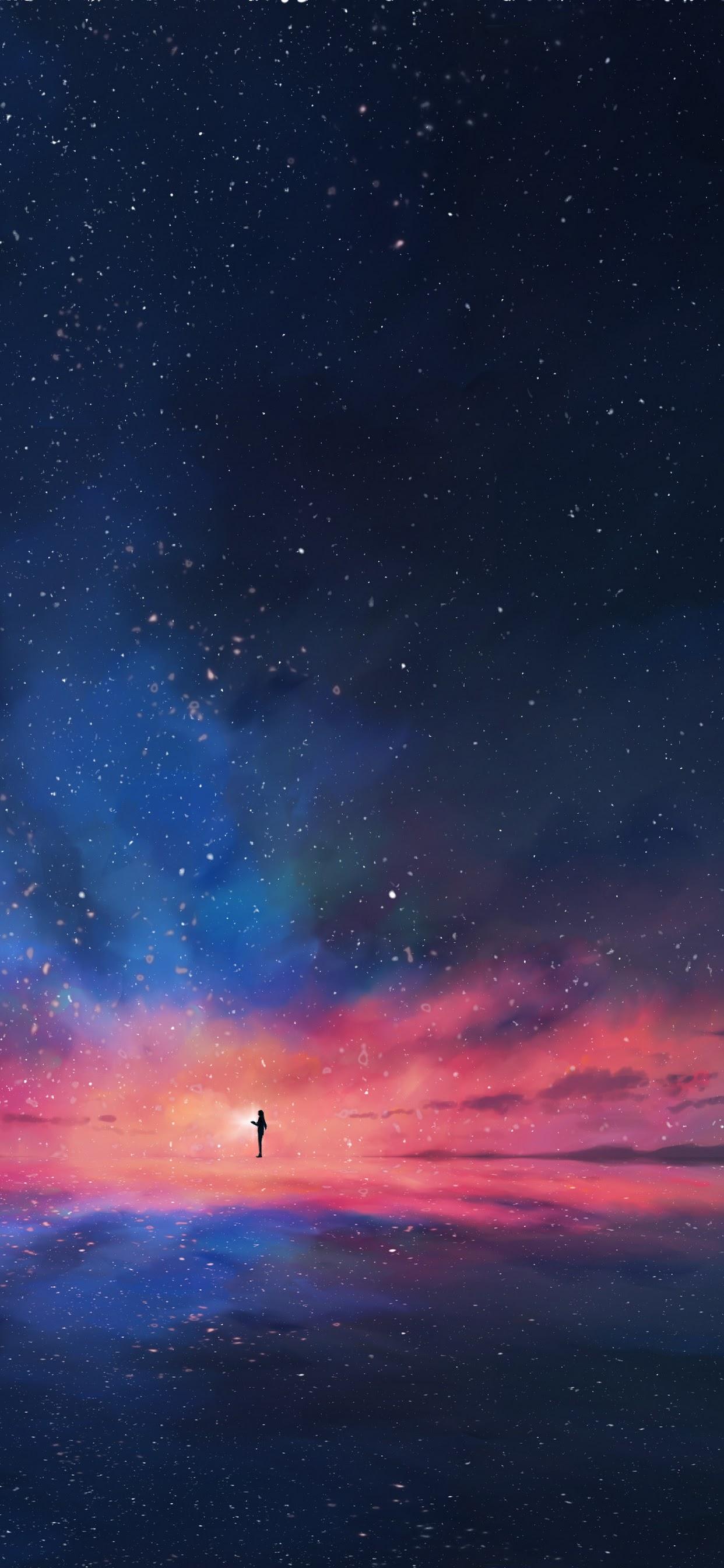 1080x1920 Anime Night Scenery Iphone 7,6s,6 Plus, Pixel xl ,One Plus 3,3t,5  HD 4k Wallpapers, Images, Backgrounds, Photos and Pictures