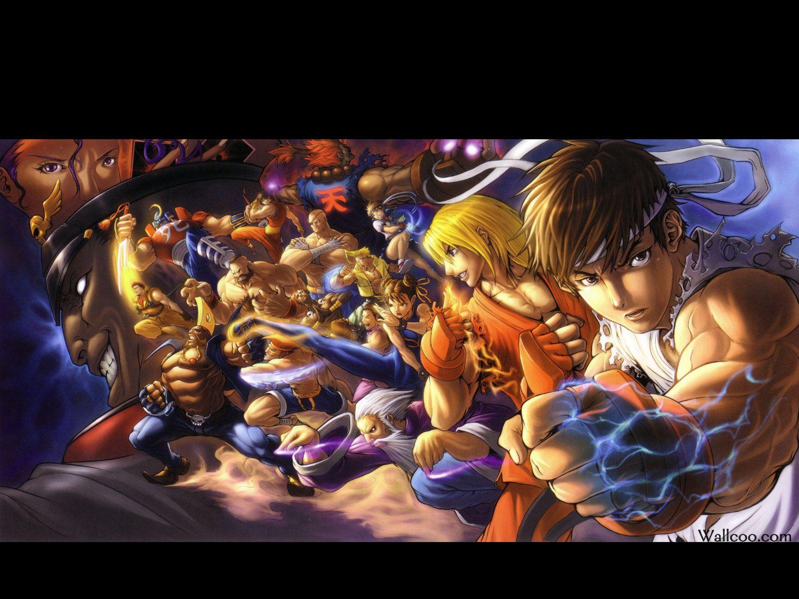 1600x1200 Street Fighter Artbook Fighter Characters Wallpaper