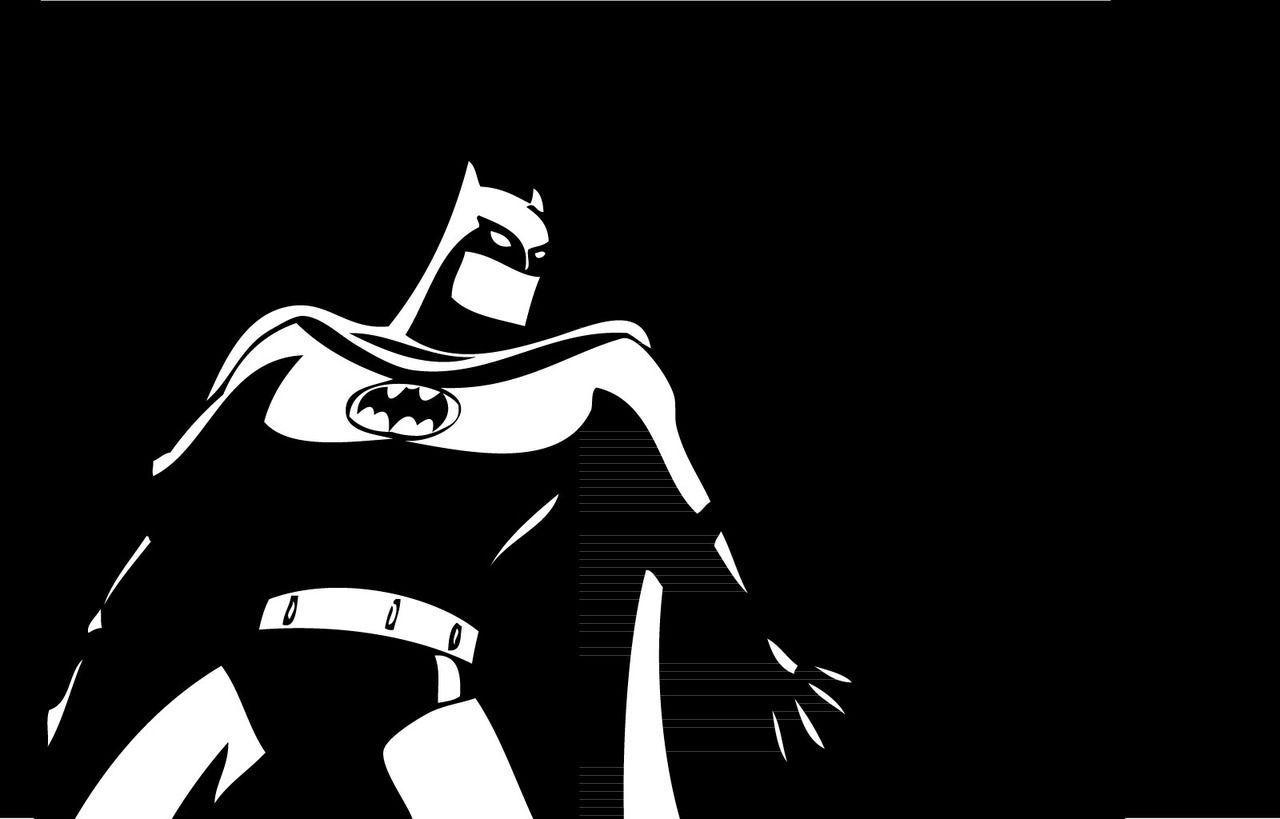 1280x819 Batman. Batman illustration, Black and white cartoon, Animated wallpaper