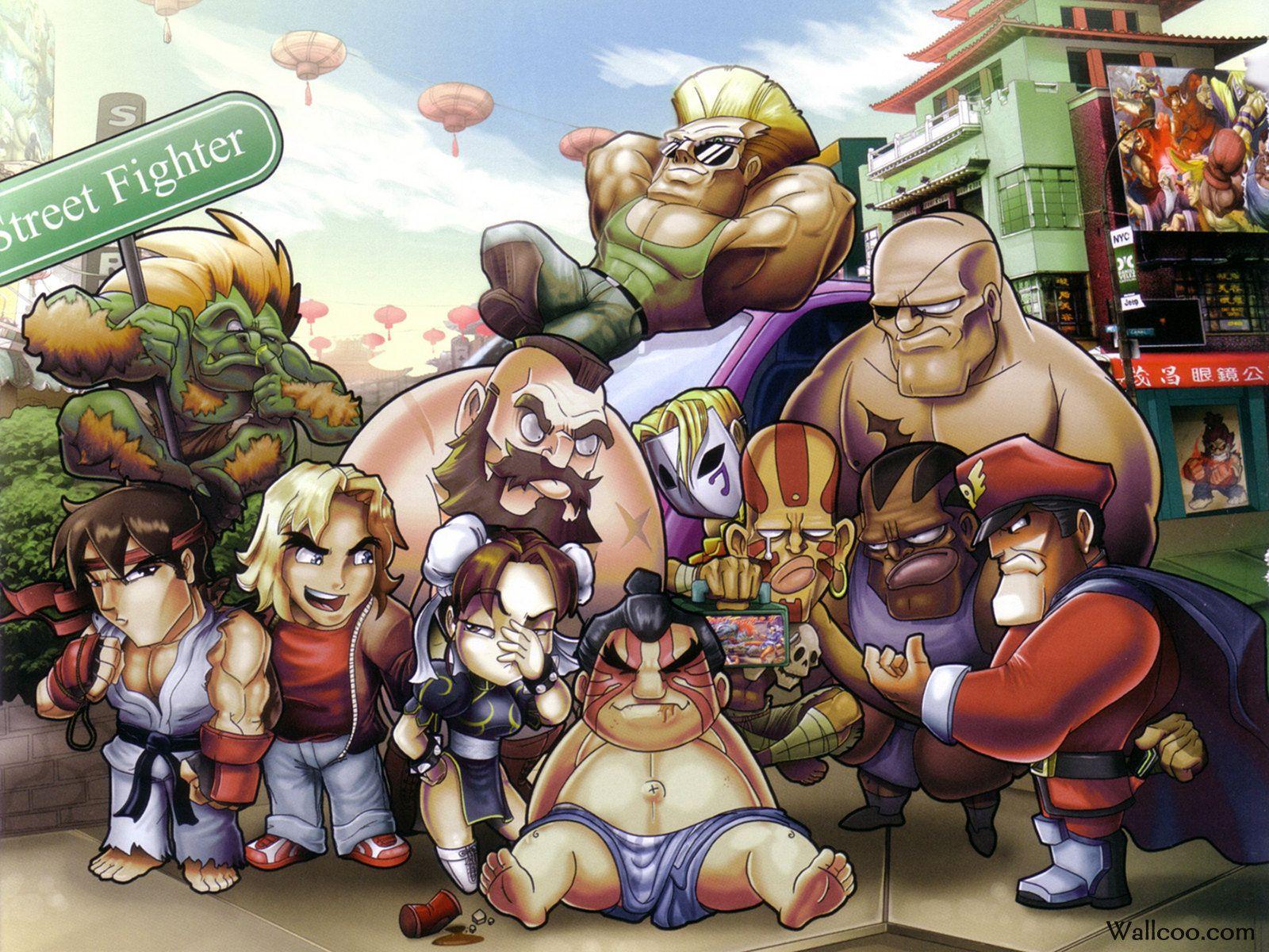 1600x1200 Street Fighter Artbook Fighter Characters Wallpaper