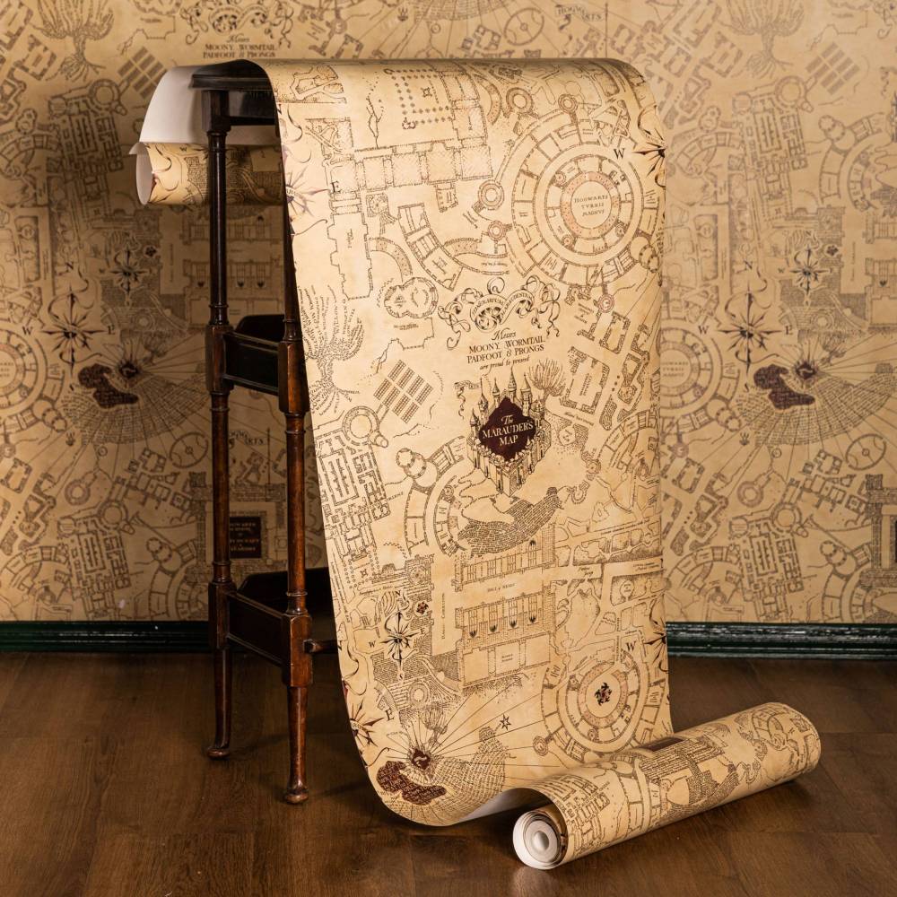 1000x1000 Marauder's Map Wallpaper Potter Wallpaper Mural