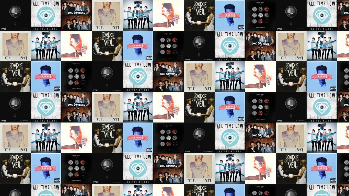 1366x768 Pvris White Noise All Time Low Future Hearts Wallpaper « Tiled Desktop Wallpaper